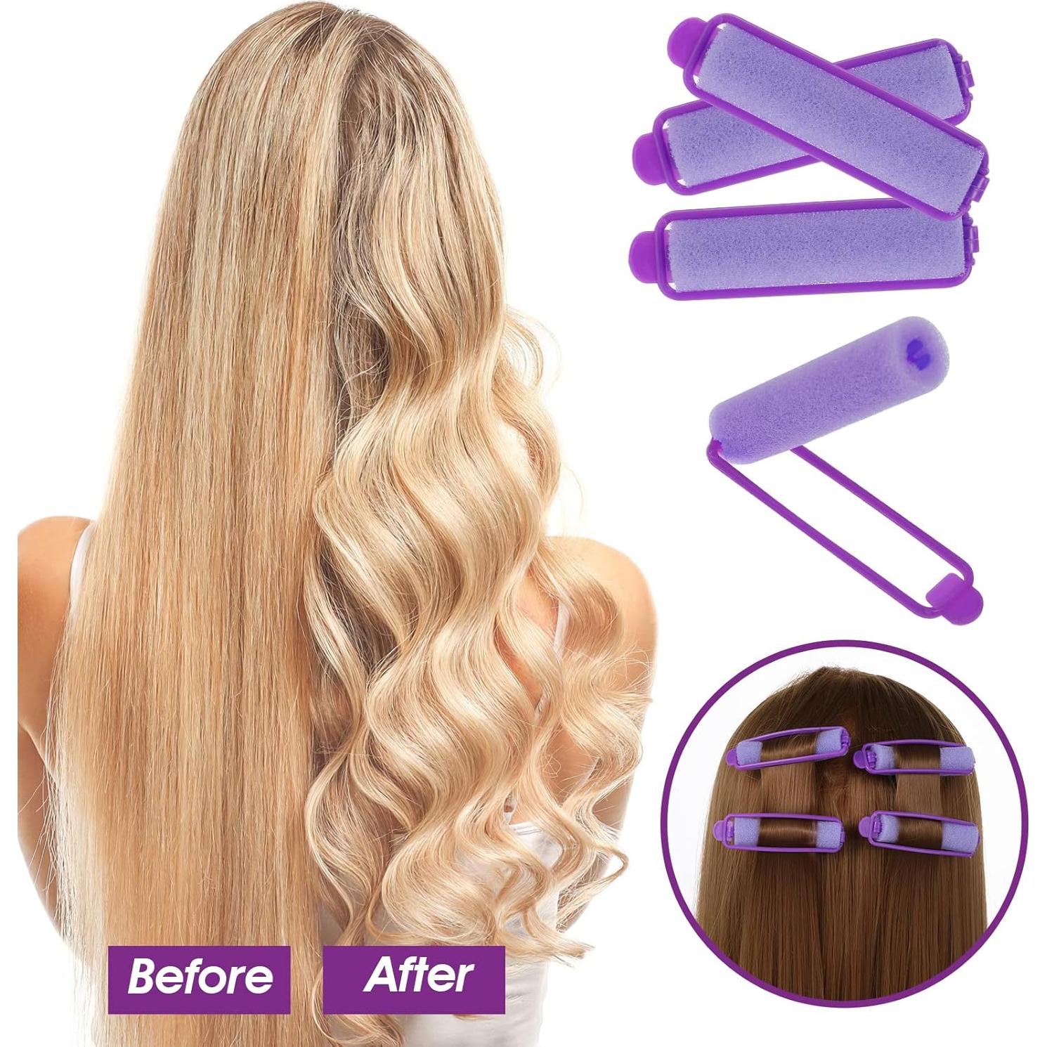 Juego de 56 Rulos de Esponja Aster Sin Calor para Cabello