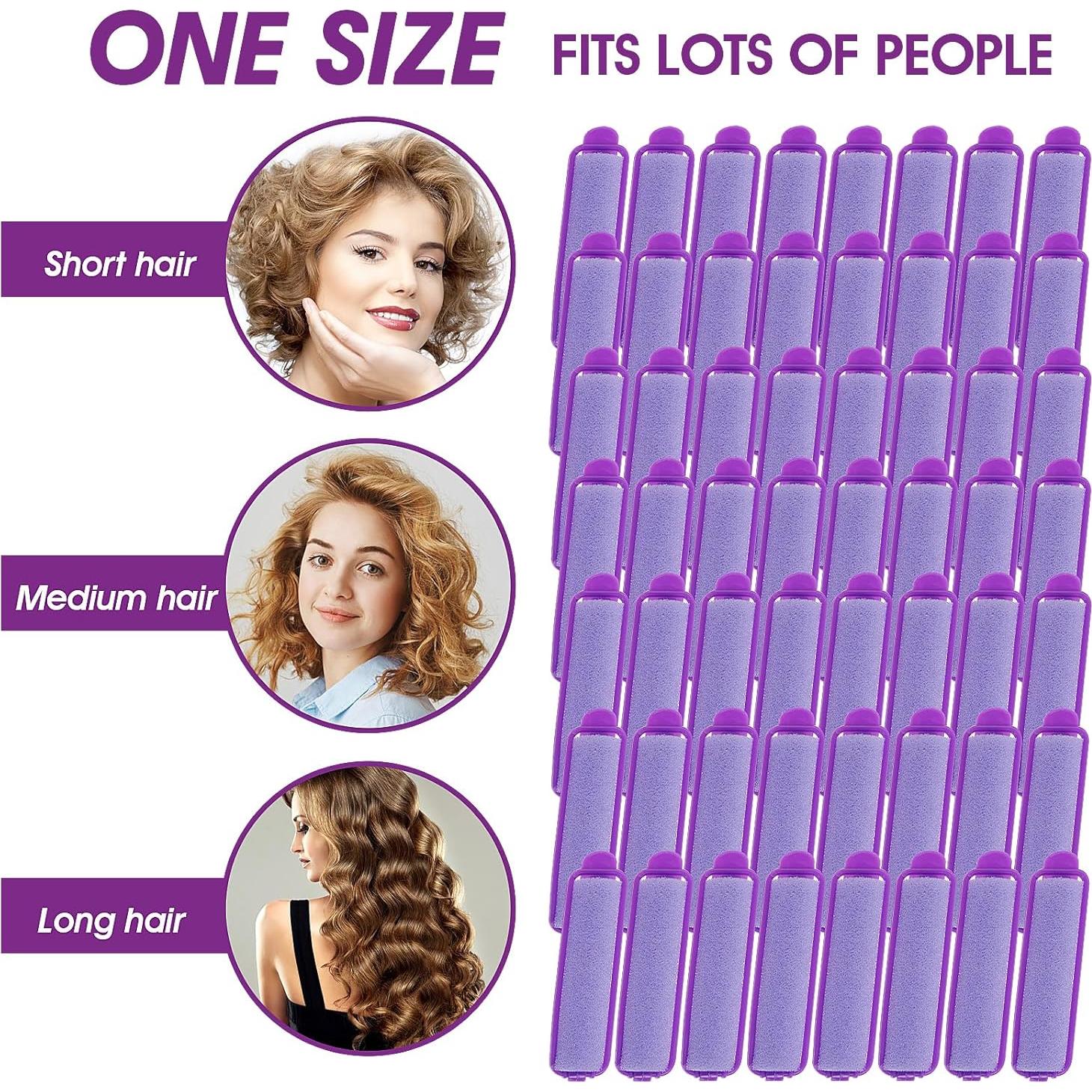 Juego de 56 Rulos de Esponja Aster Sin Calor para Cabello