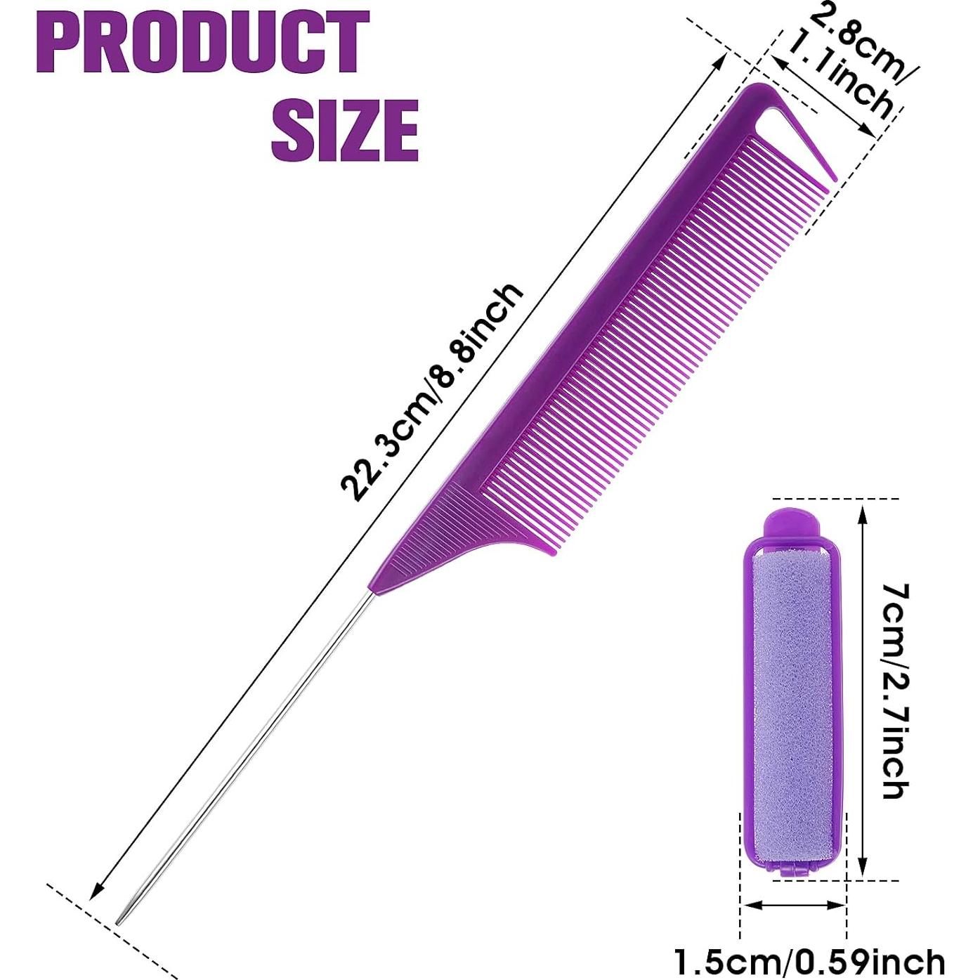 Juego de 56 Rulos de Esponja Aster Sin Calor para Cabello