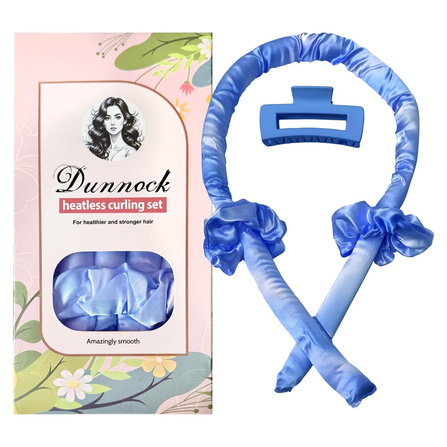 Juego de Rizador de Cabello Sin Calor Dunnock Azul Cielo