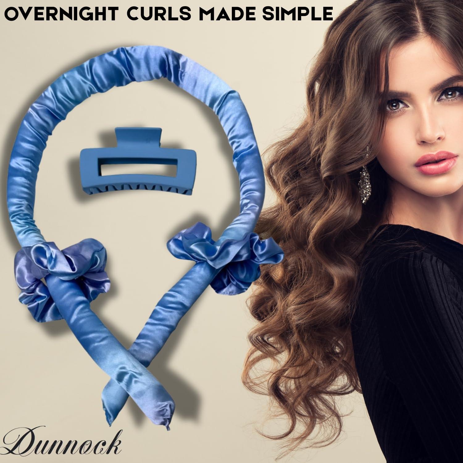 Juego de Rizador de Cabello Sin Calor Dunnock Azul Cielo