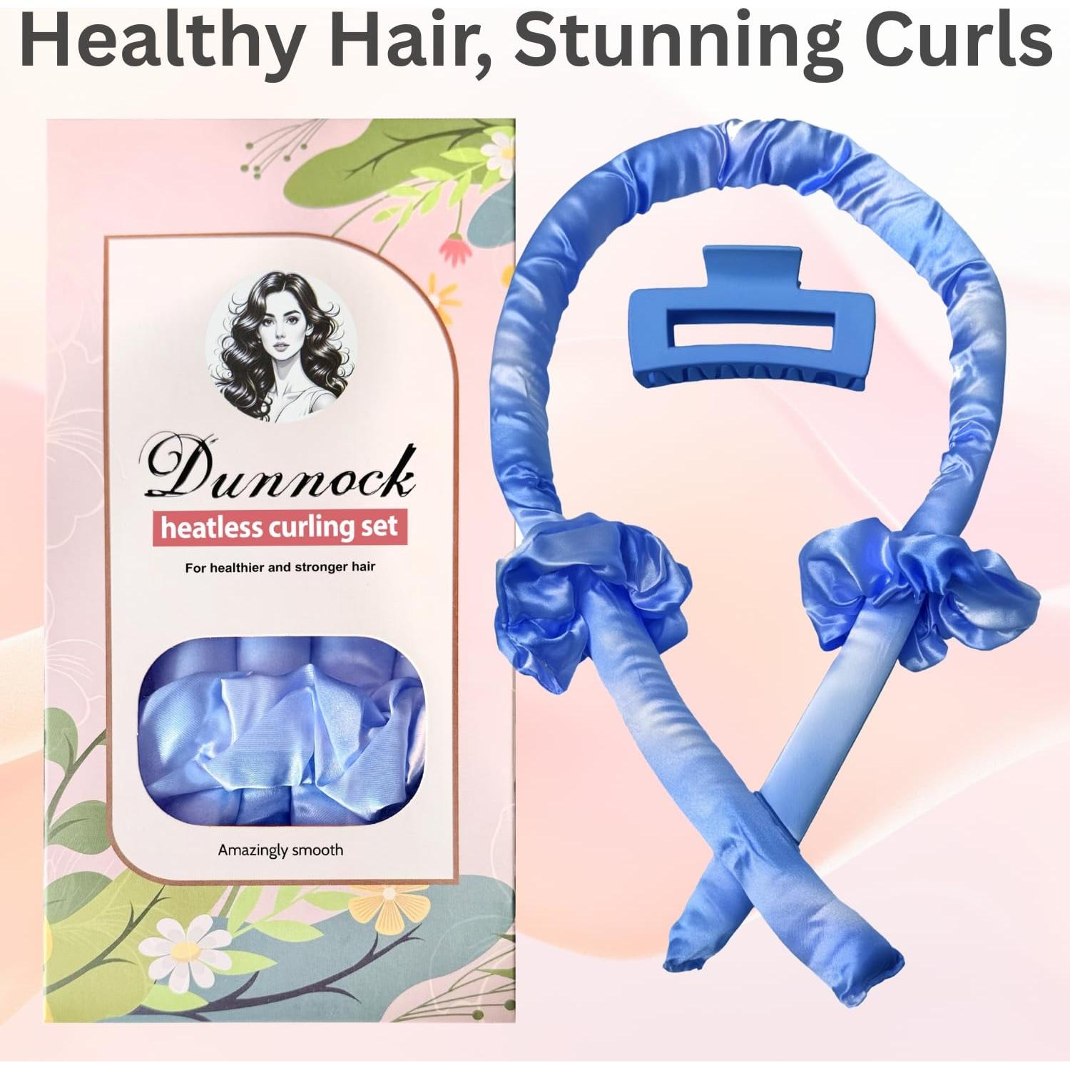 Juego de Rizador de Cabello Sin Calor Dunnock Azul Cielo