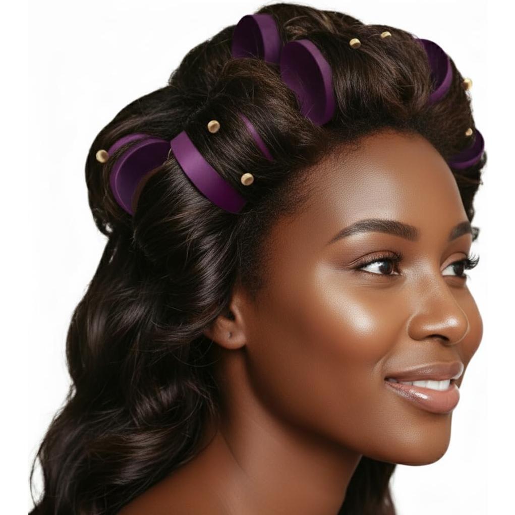 Rulos Magnéticos DONNA 12 Piezas 4.45 cm Púrpura