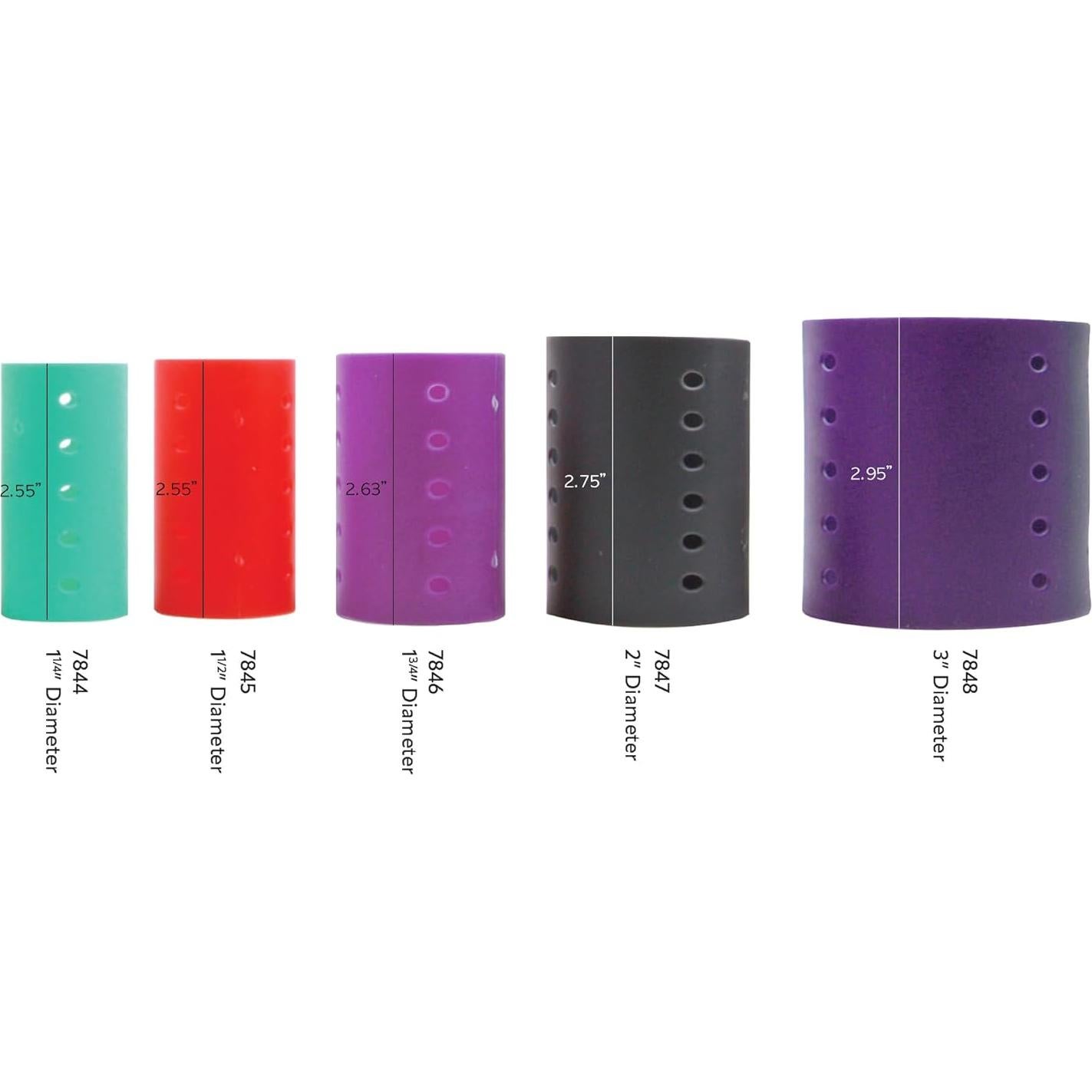 Rulos Magnéticos DONNA 12 Piezas 4.45 cm Púrpura