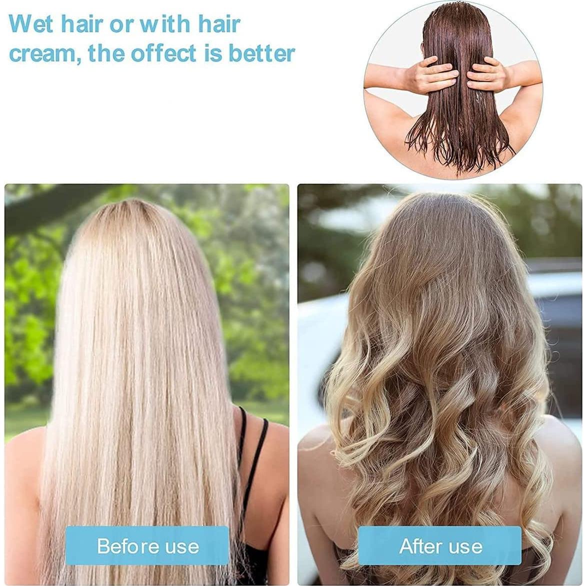 Varilla de Rizado Sin Calor Tirdkid Rosa 2025 Ajustable