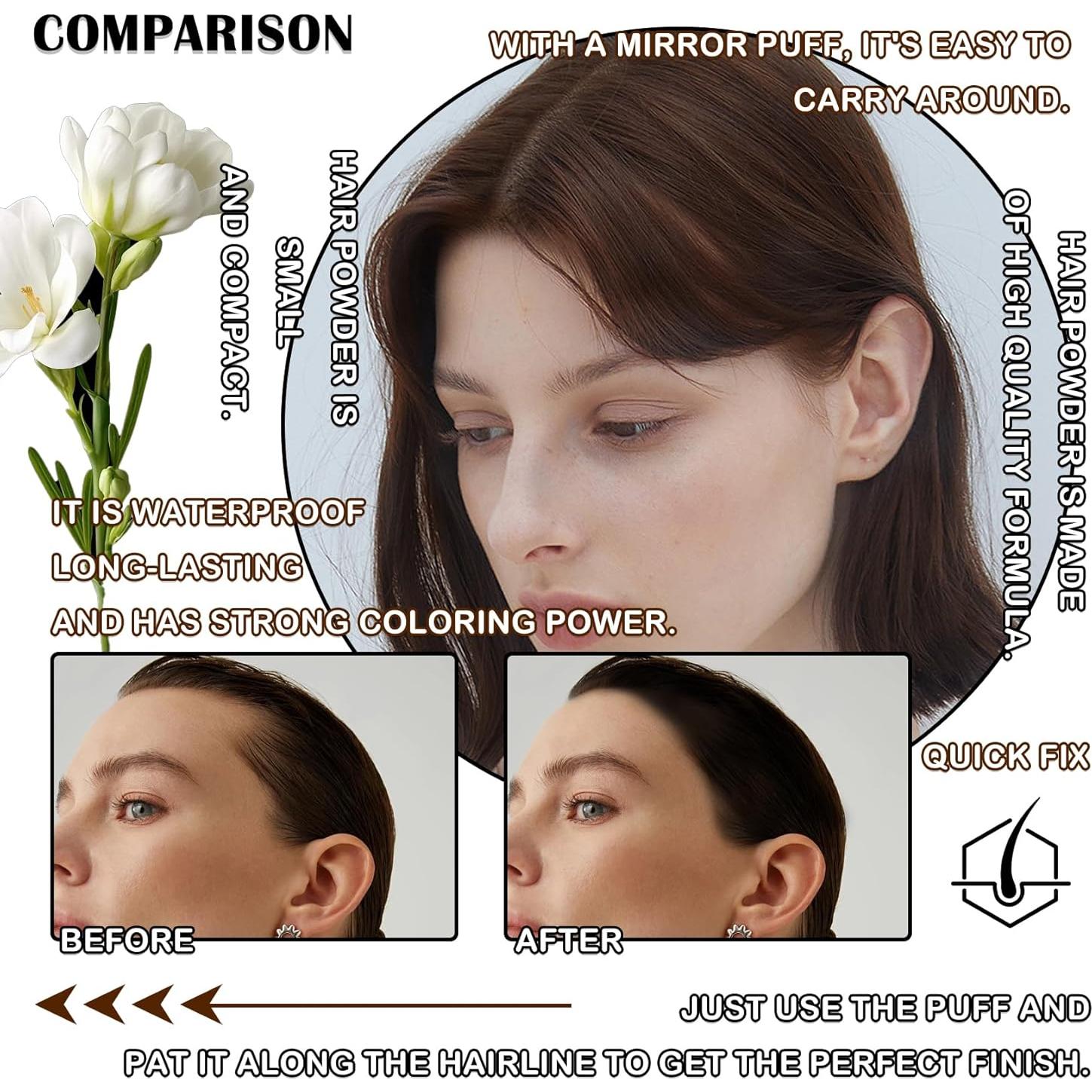 Juego de Polvo para Raíces de Cabello LJYBoBin - 3 Colores