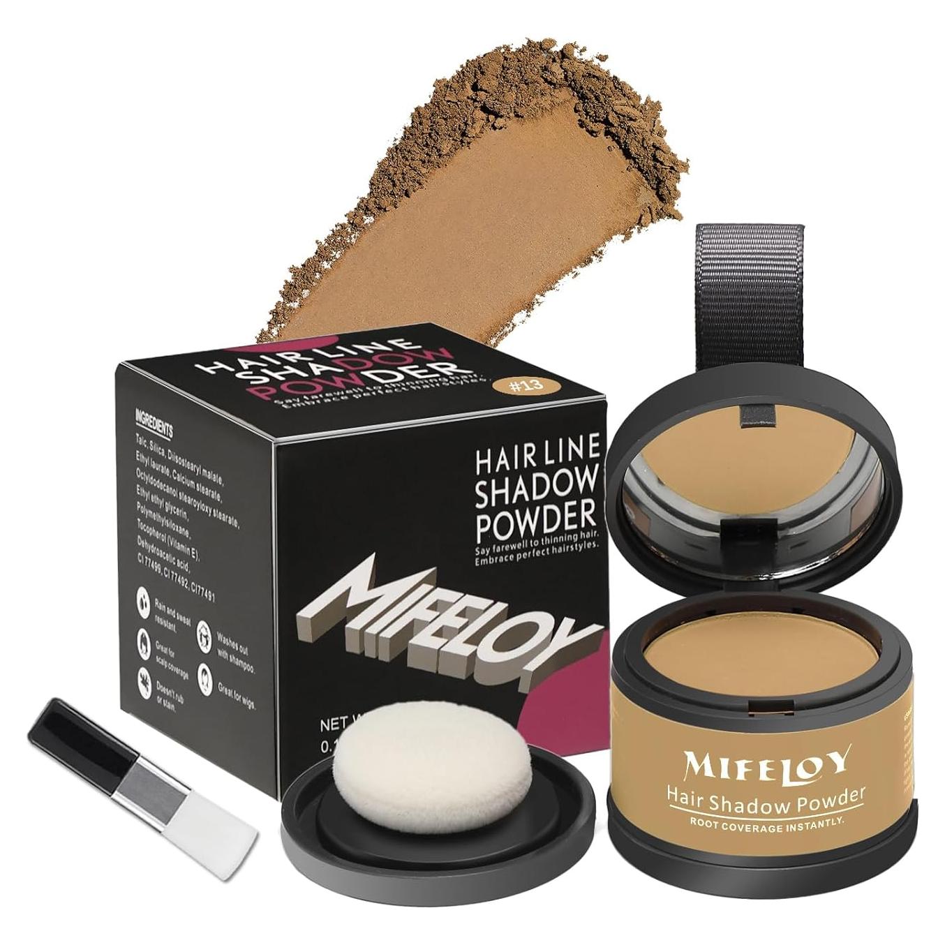 Polvo Retoque Raíces Rublo Oscuro Mifeloy 40g - Cobertura Canas