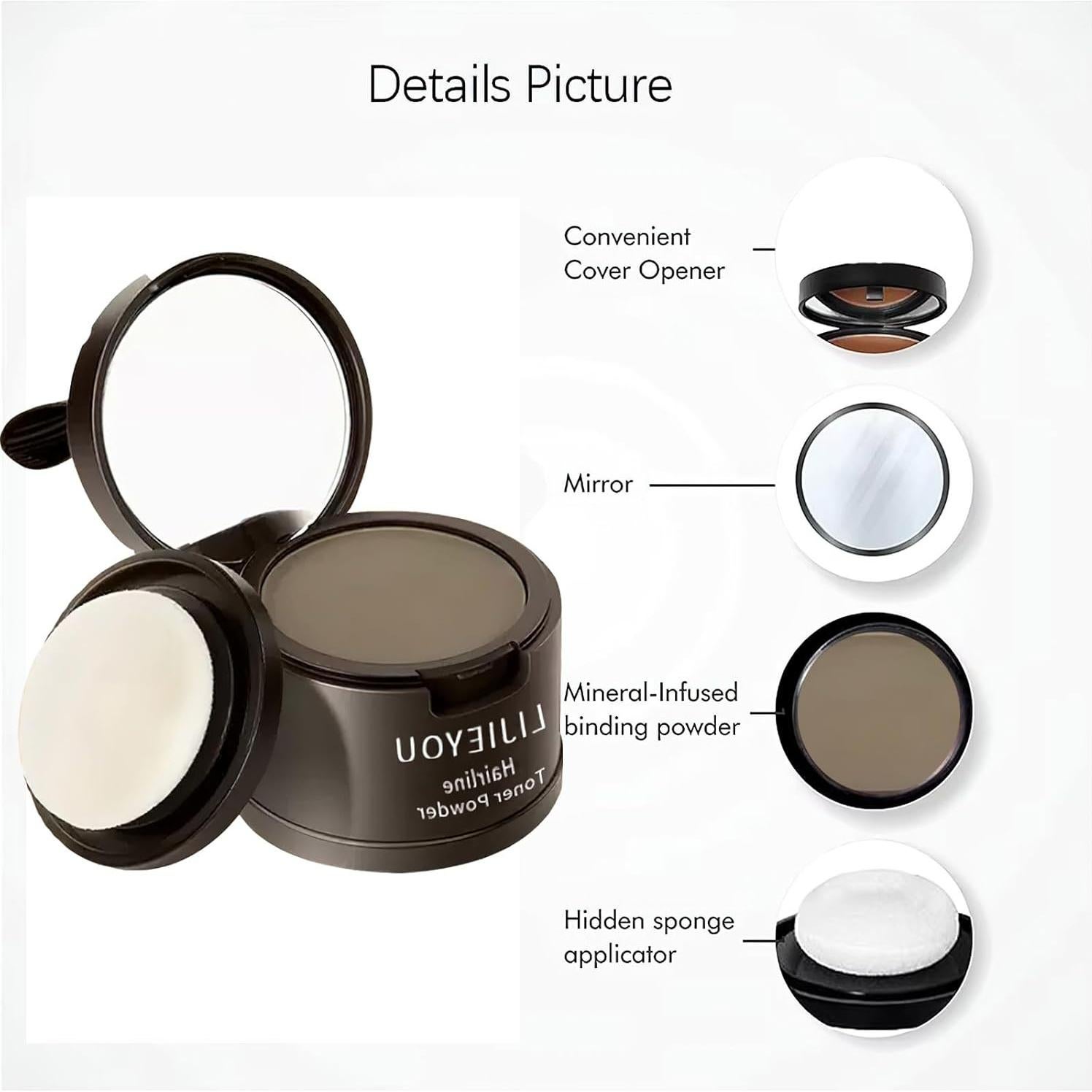 Polvo Tonalizador de Cabello Ylapagne Marrón Claro 1 Pcs