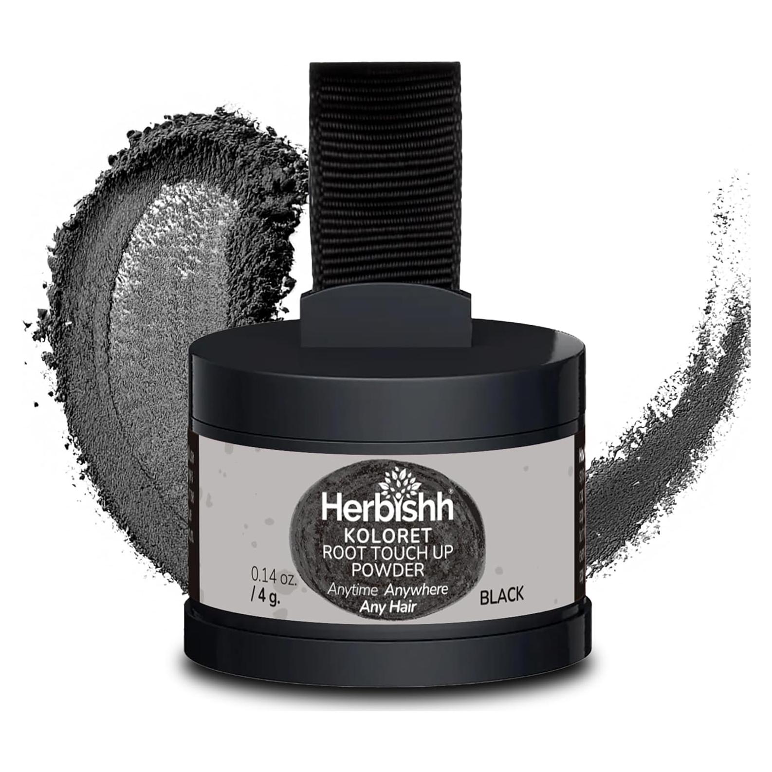 Koloret Polvo para Retocar Raíces Negro 4g - Cubrimiento Canas