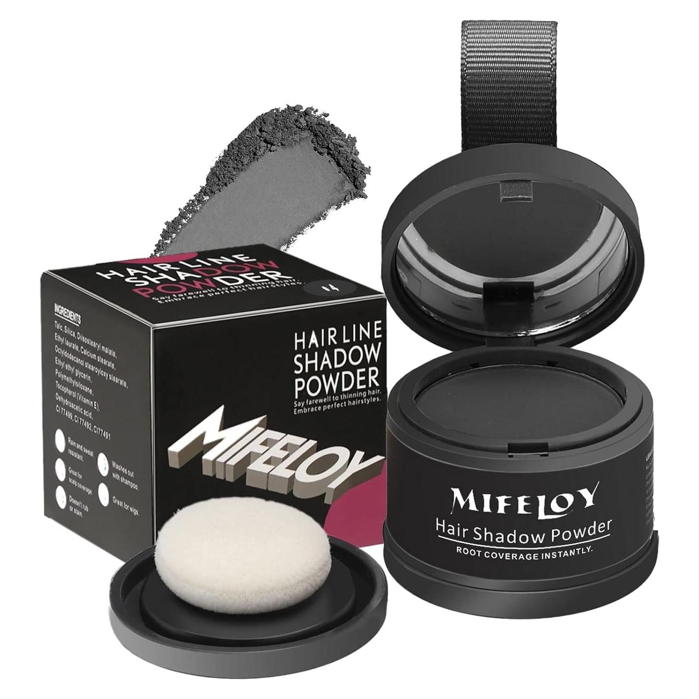 Polvo Corrector de Raíces Grises Mifeloy - Gris Oscuro 17.8g