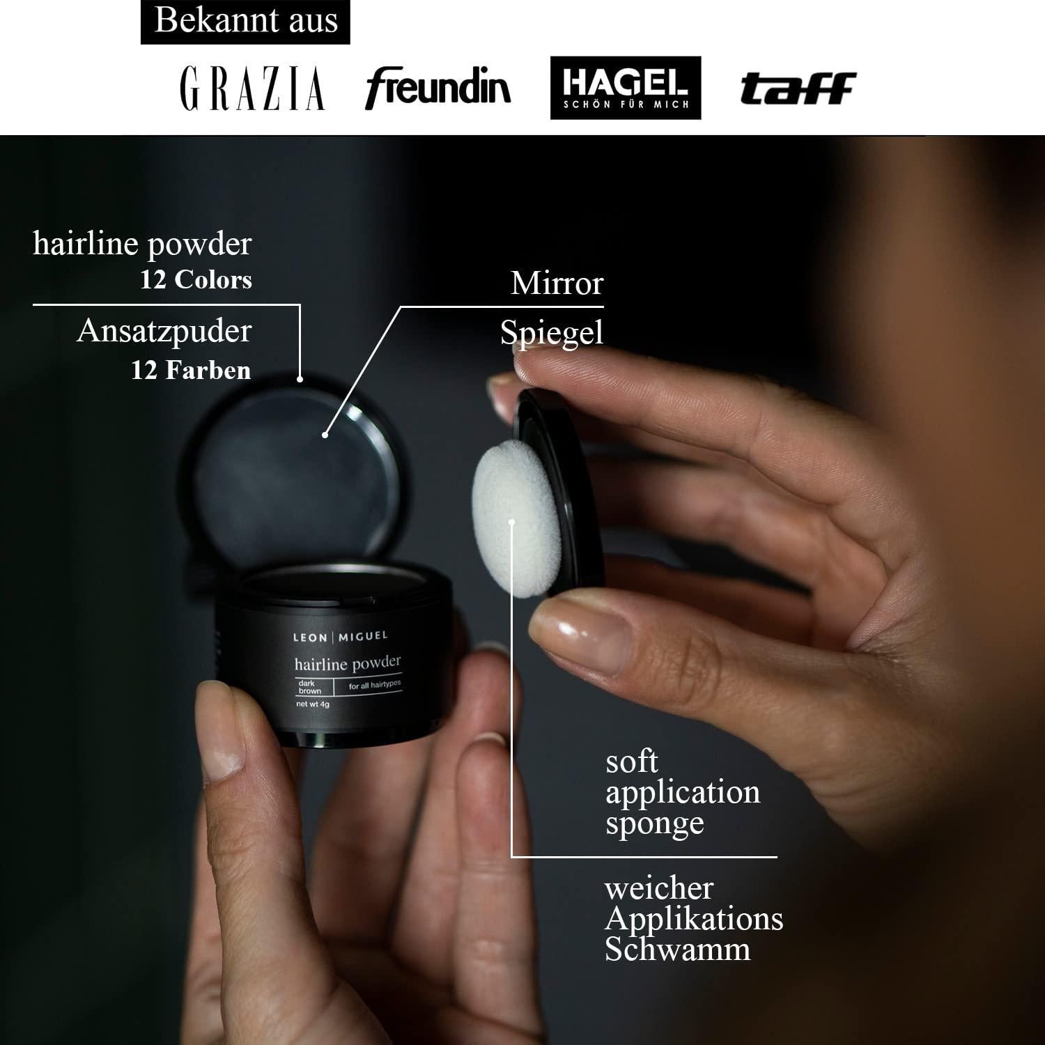 Polvo para Línea de Cabello Leon Miguel - 4g Negro - Unisex