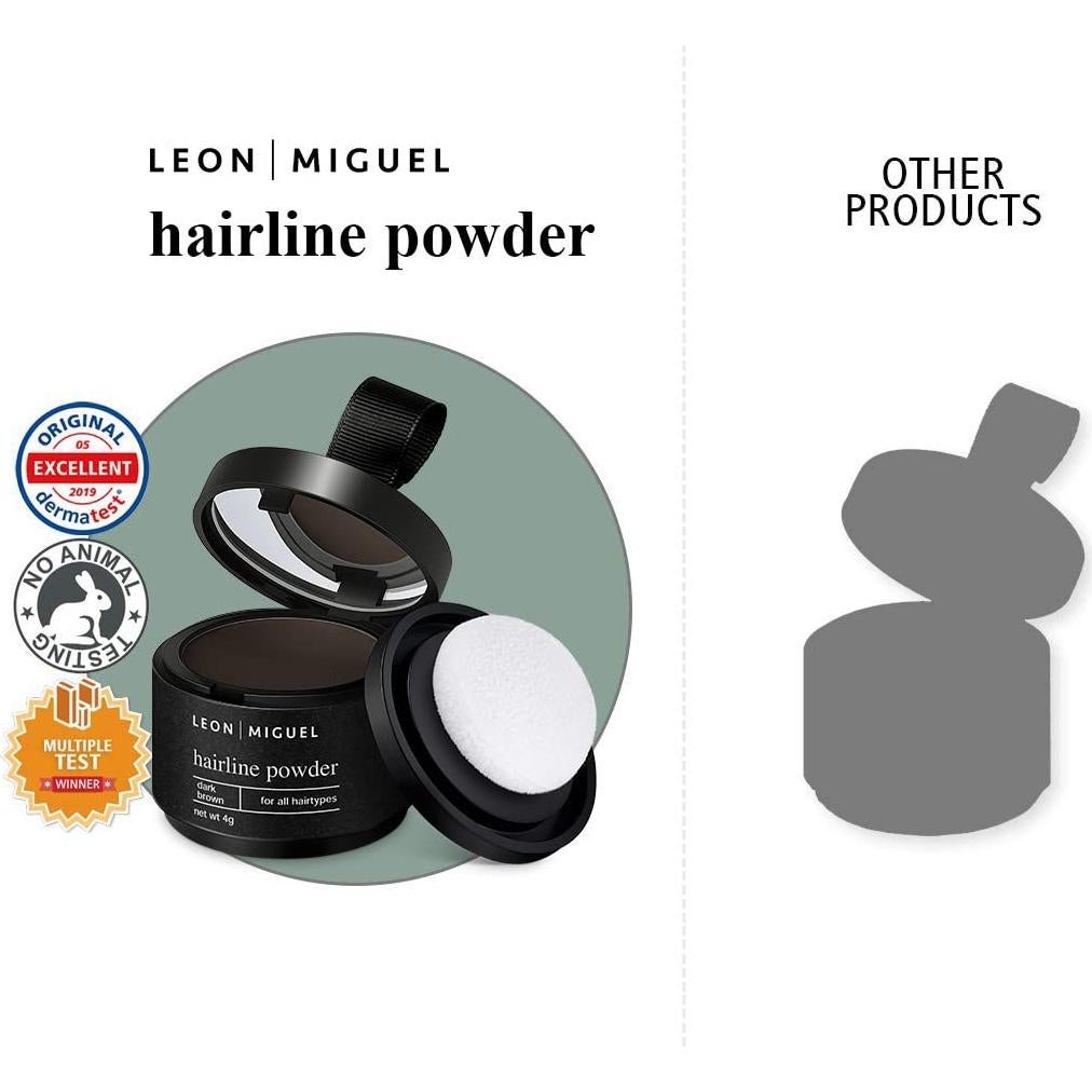 Polvo para Línea de Cabello Leon Miguel - 4g Negro - Unisex