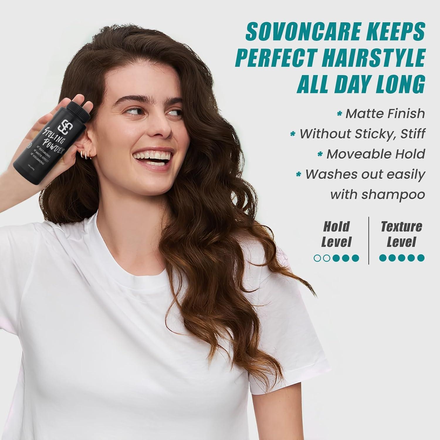 Polvo Estilizador de Cabello SOVONCARE 29.57g - Acabado Mate