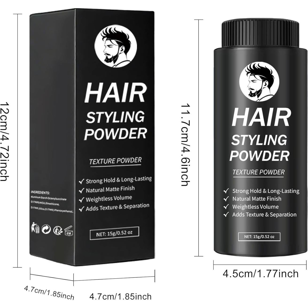 Polvo Texturizador Voluminizador DAMUSI 2PCS - Acabado Mate