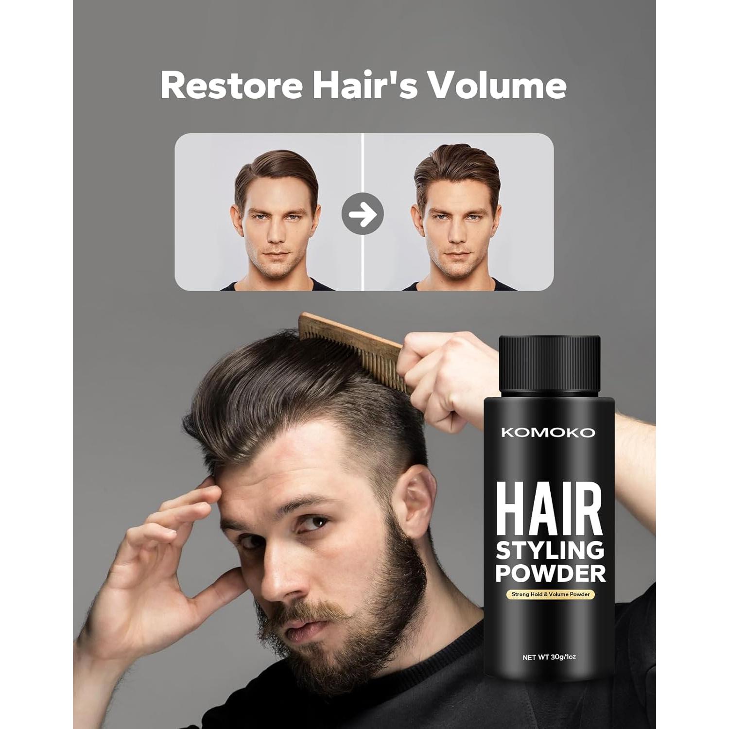 Polvo Estilizador para Cabello Komoko 19.84 g - Volumen y Textura Mate