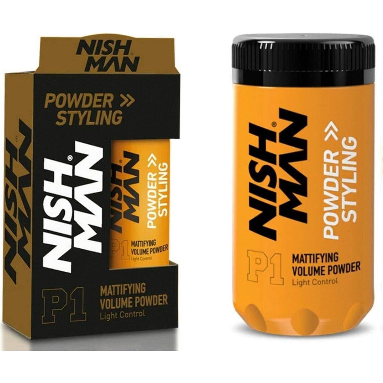Polvo Estilizador de Cabello Nishman P1 - 2x20g - Volumen Mate