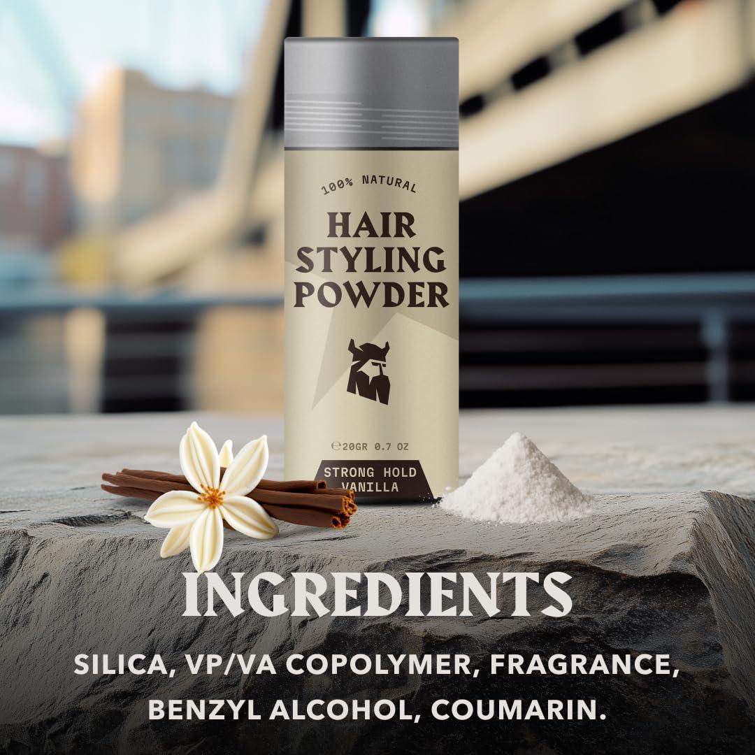Polvo para Cabello Striking Viking 19.84 g - Vainilla, Fuerte Sujeción