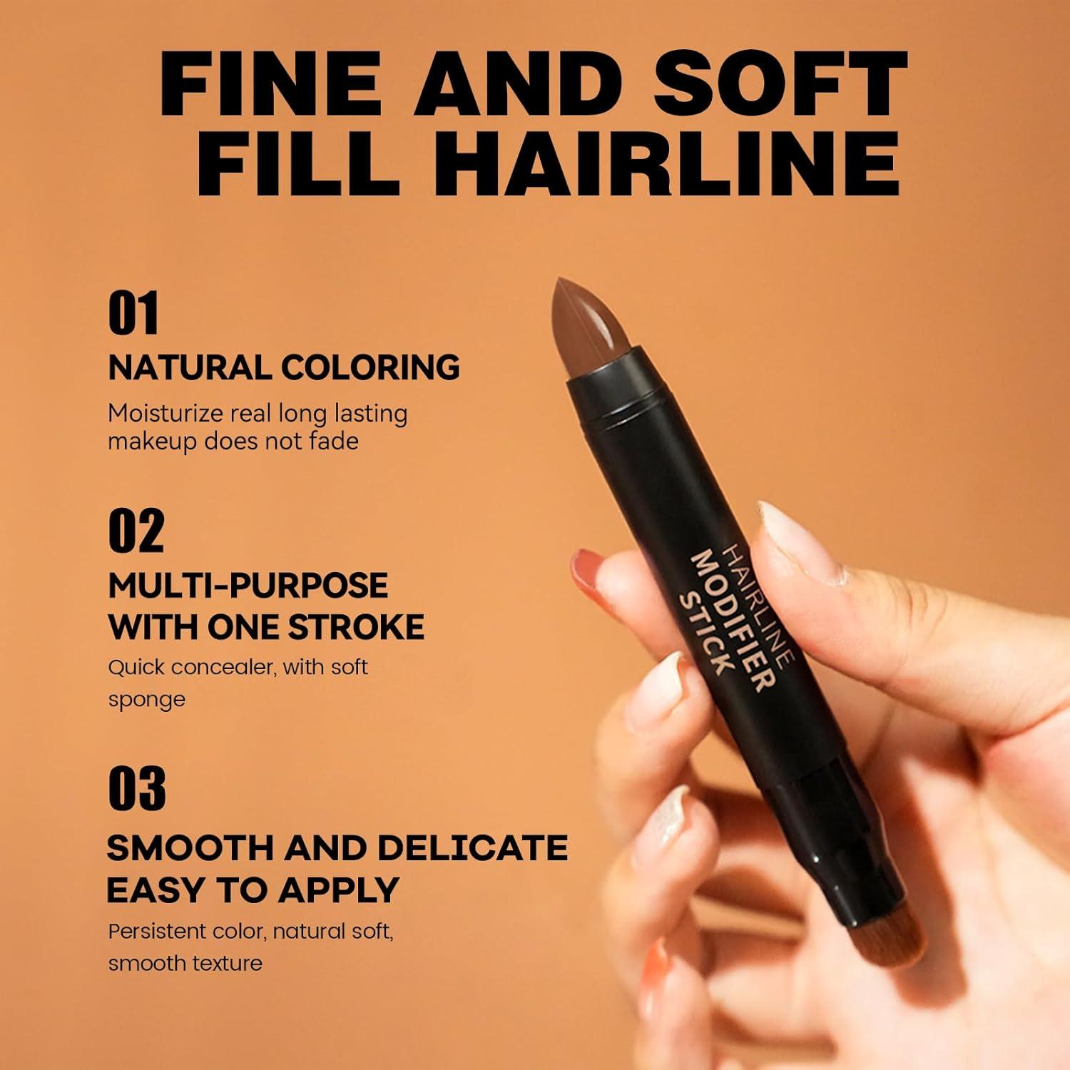 Lápiz de retoque de raíces marrón oscuro Afmicat - Doble cabeza