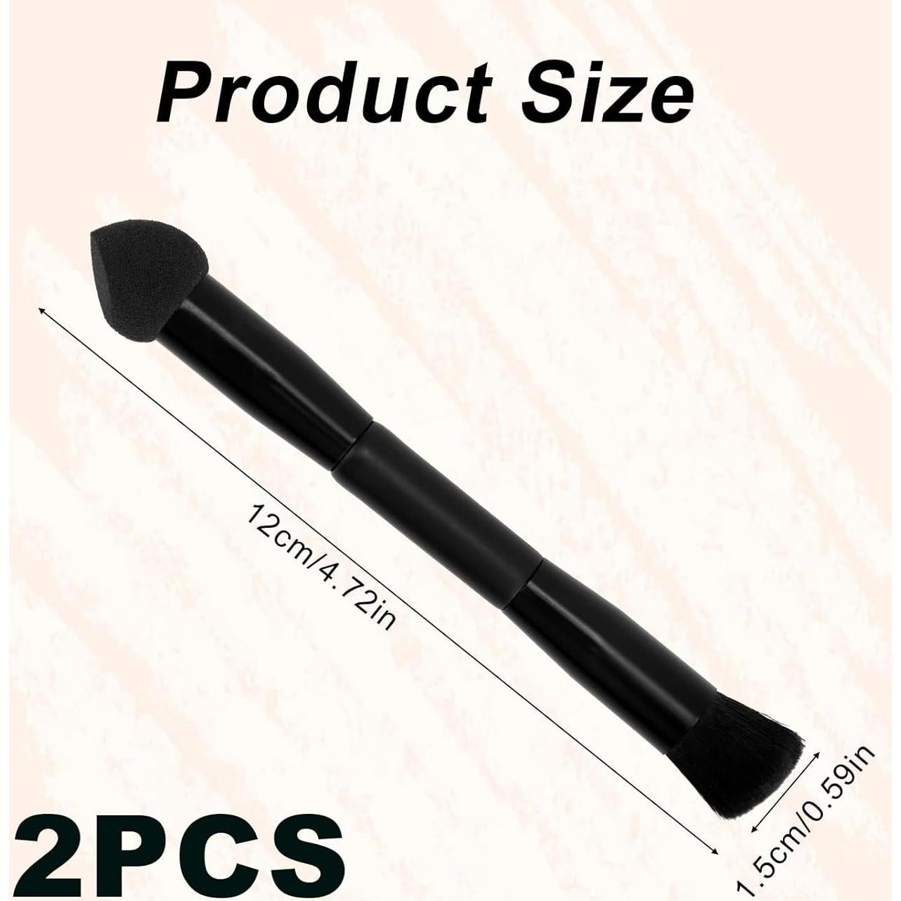 2 Brochas de Polvo para Línea de Cabello Fukaisu 12x1.5cm