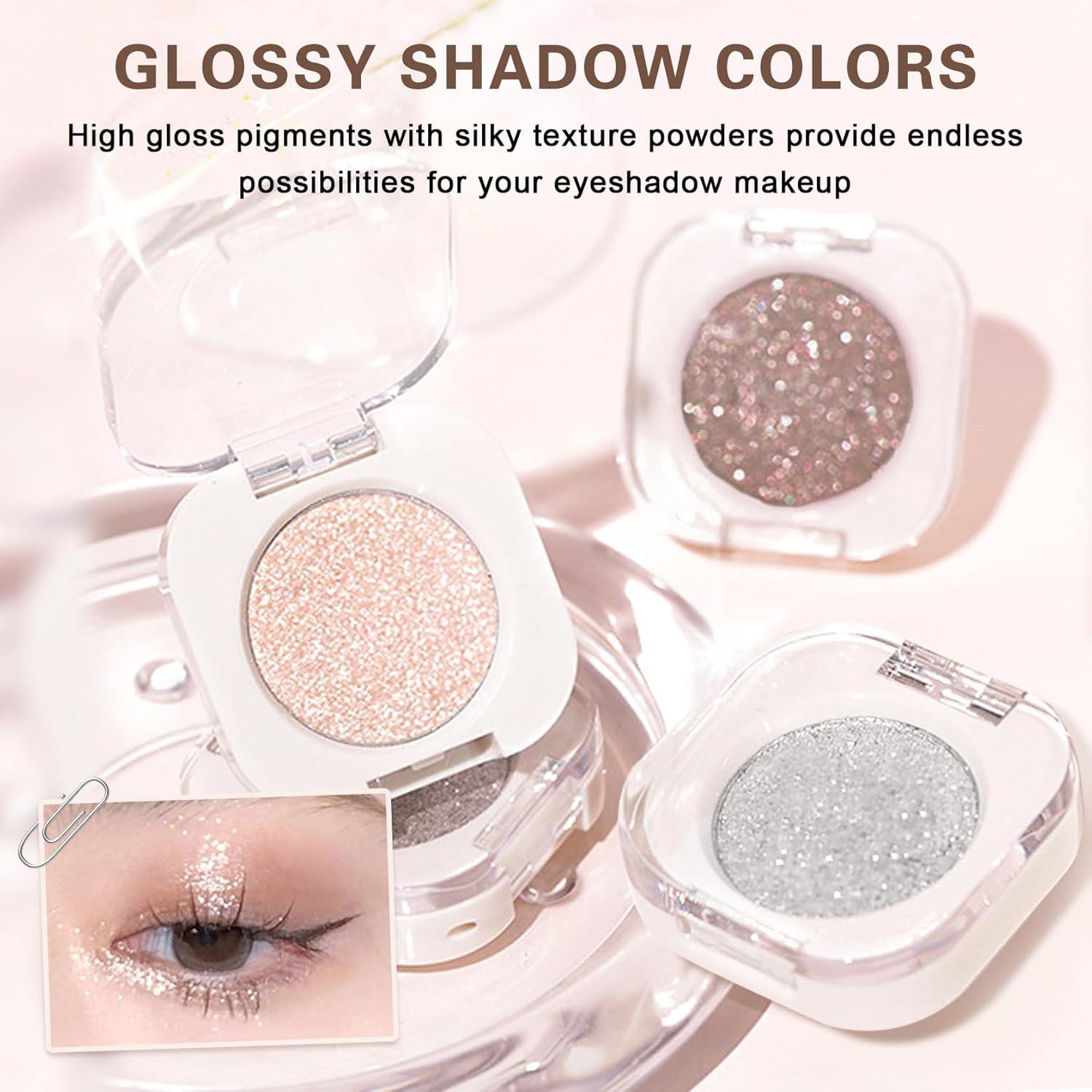 Sombra de Ojos Brillante LZXLUKGIR Champagne 11 Tejedora