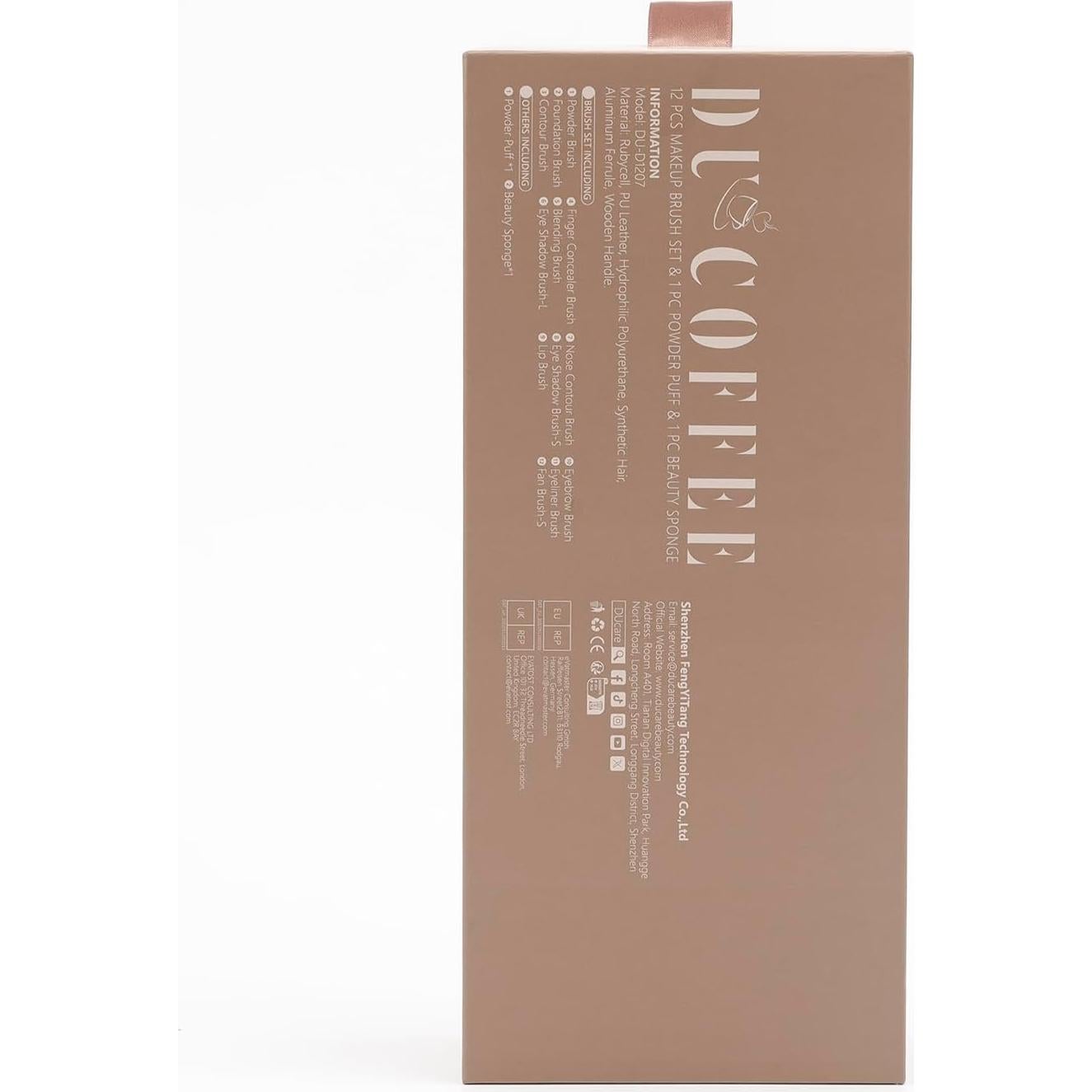 Conjunto de Brochas de Maquillaje DUcare 12 Piezas Profesional