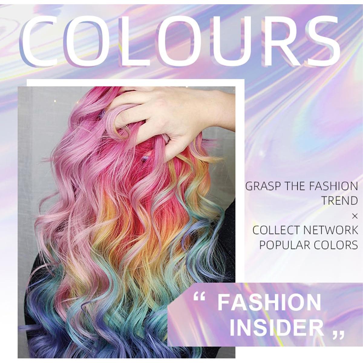 Tinte Temporal para Cabello 6 Colores Baorder - Lavable