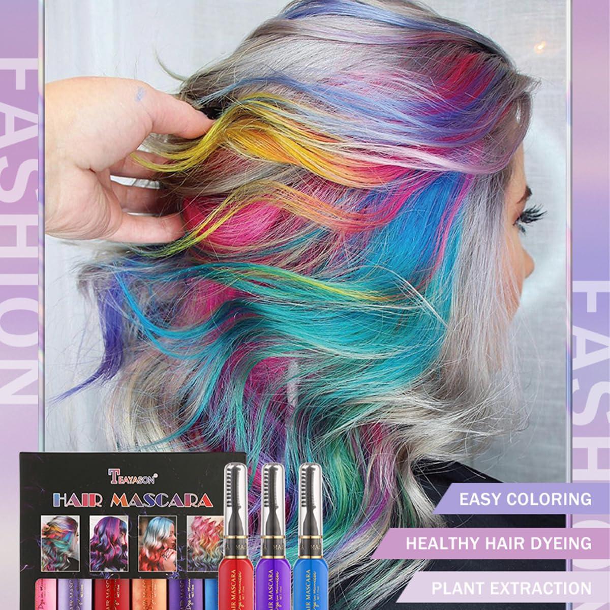 Tinte Temporal para Cabello 6 Colores Baorder - Lavable