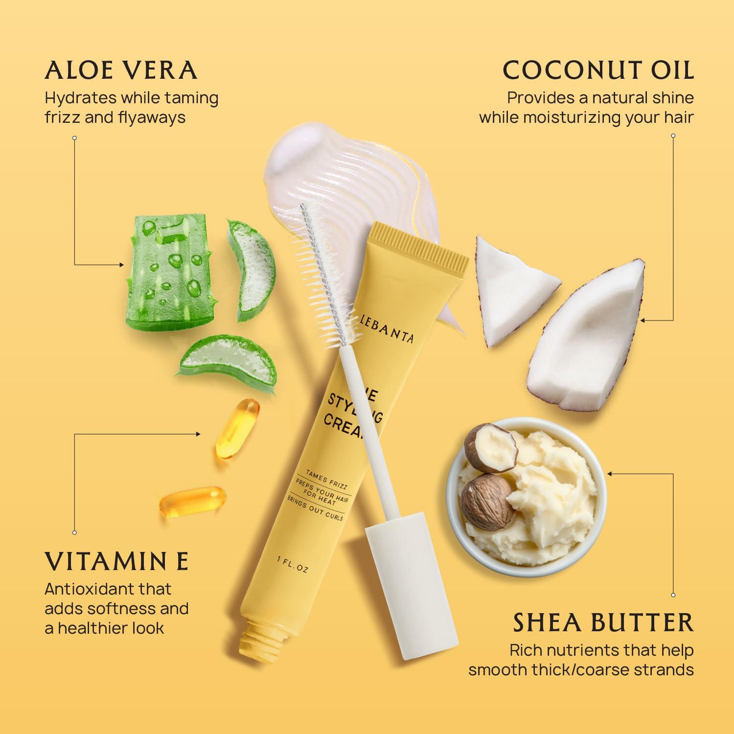 Varita Anti Frizz Lebanta 29.57 ml - Suero Estilizador con Aloe Vera y Coco