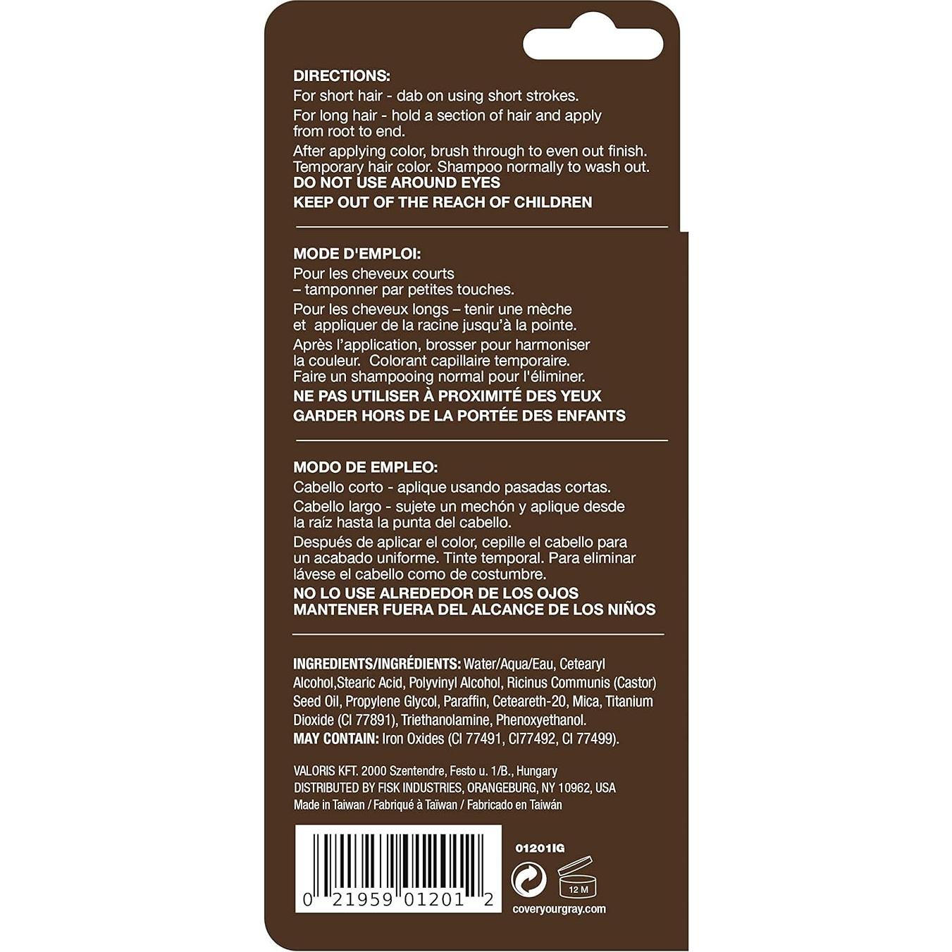 Tinte para Cabello Pro-Crecimiento Cover Your Gray - Marrón Oscuro