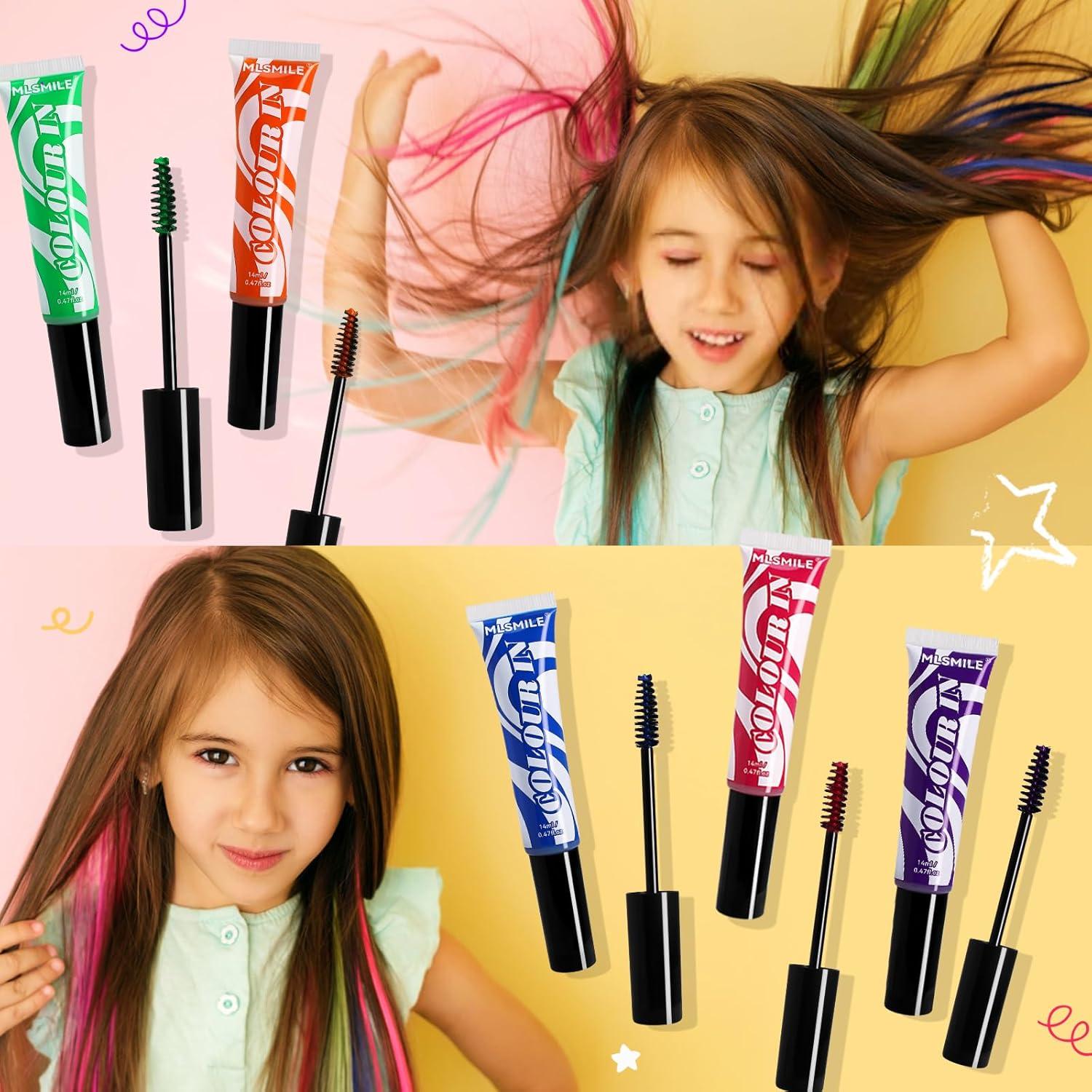 Tinte Temporal para Cabello Niños MLSMILE - 10 Colores Brillantes