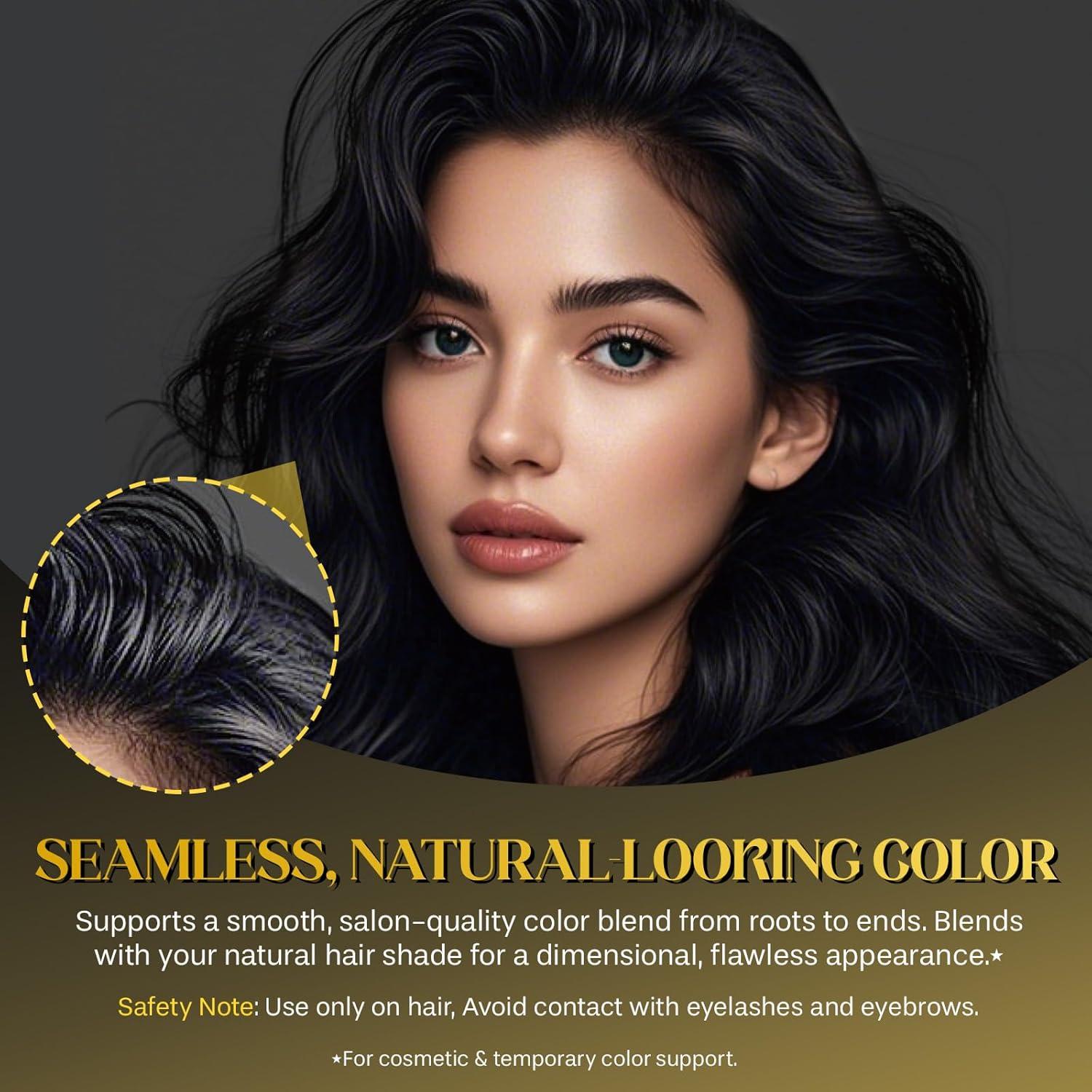 Tinte para Cabello Genérico 20g Negro - Retoque Instantáneo