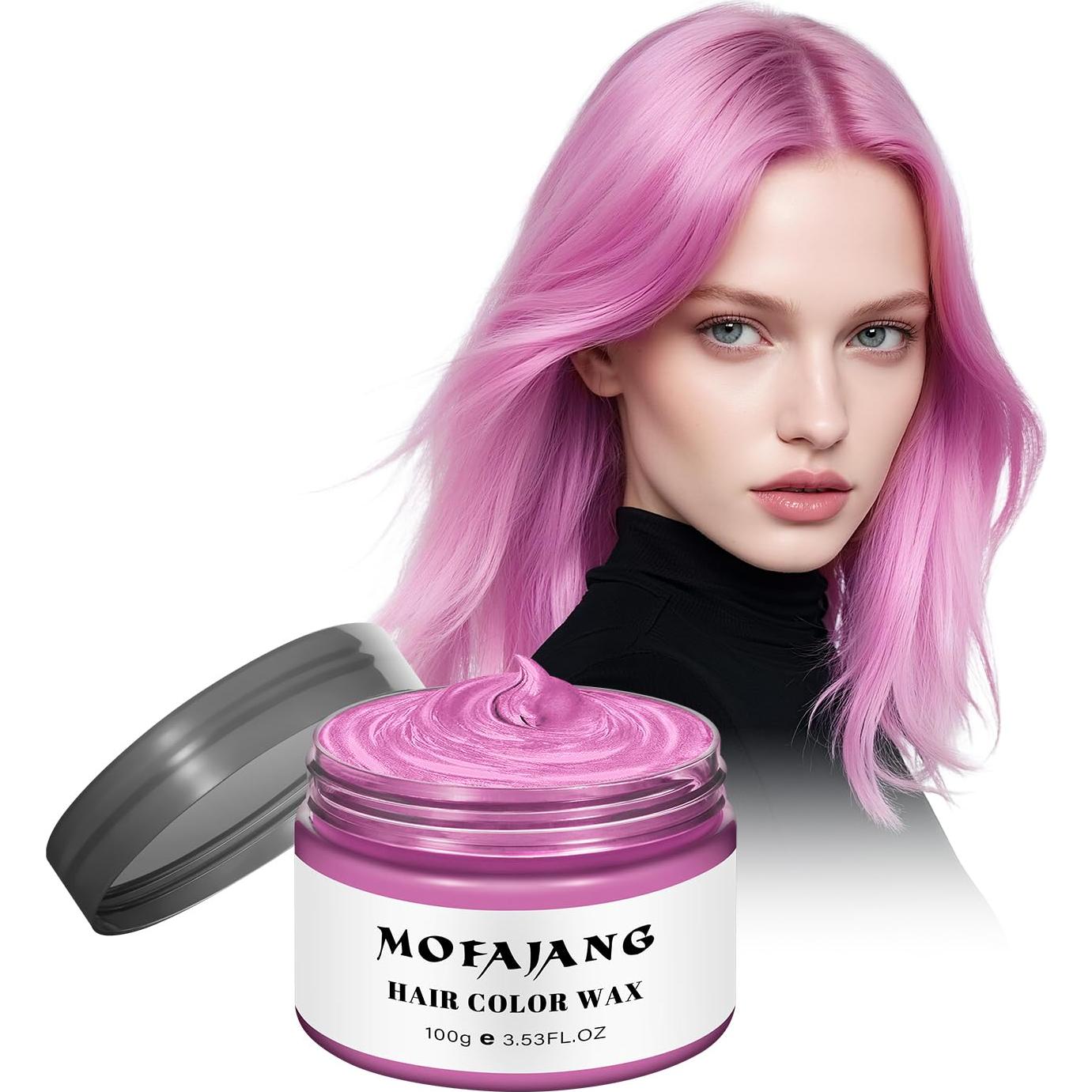 Cera Temporal para Cabello EFLY 120 g Rosa - Fácil de Limpiar