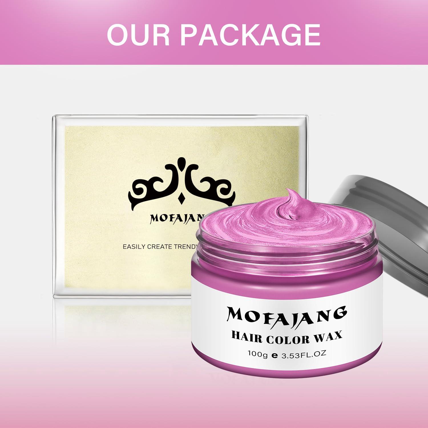 Cera Temporal para Cabello EFLY 120 g Rosa - Fácil de Limpiar