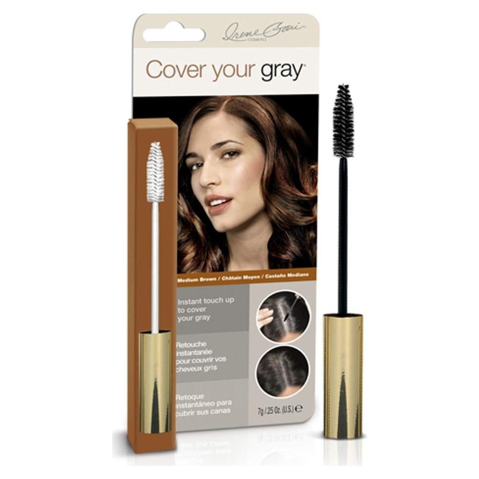 Cubrir Cabello Gris Brocha en Varita Fisk - Marrón Medio