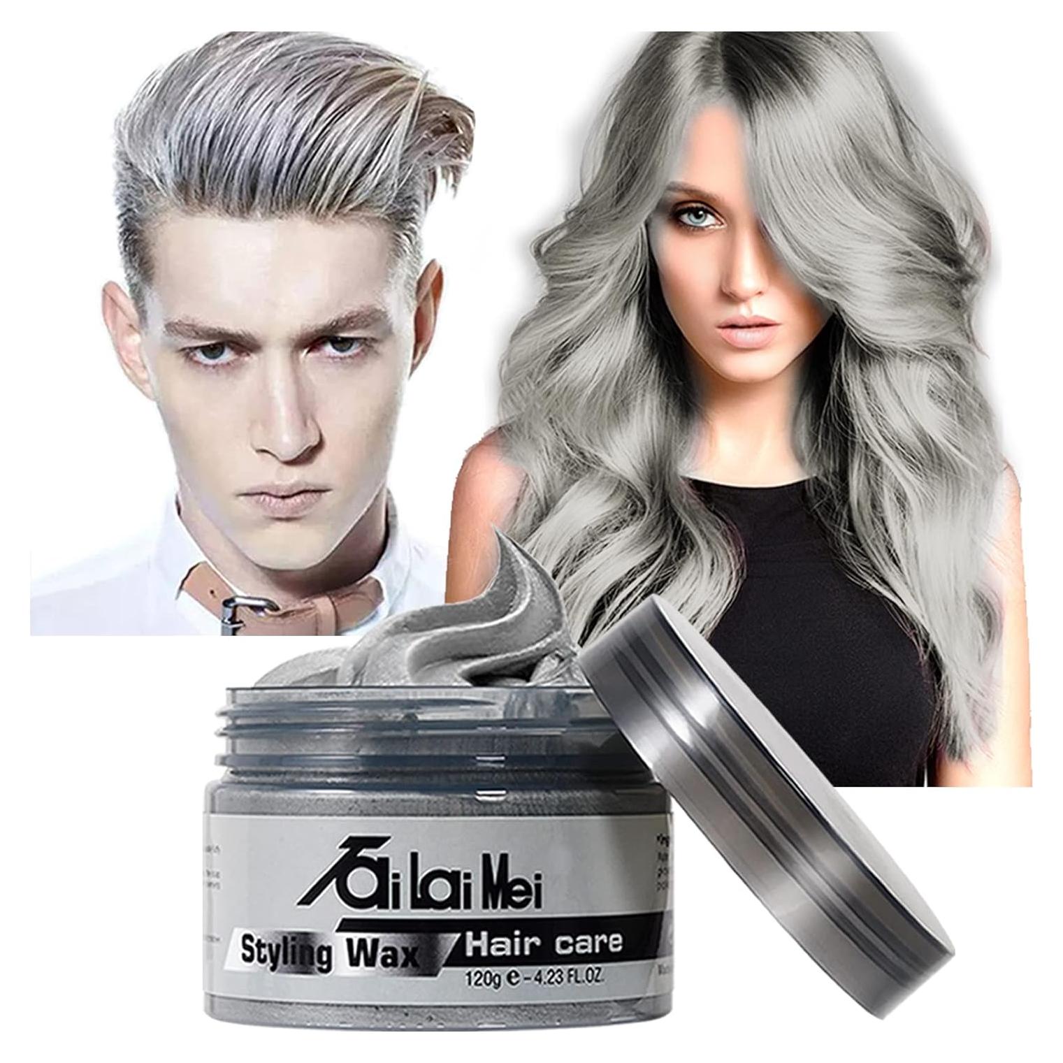Cera para Cabello Gris Plateado Temporal 120g - TailaiMei