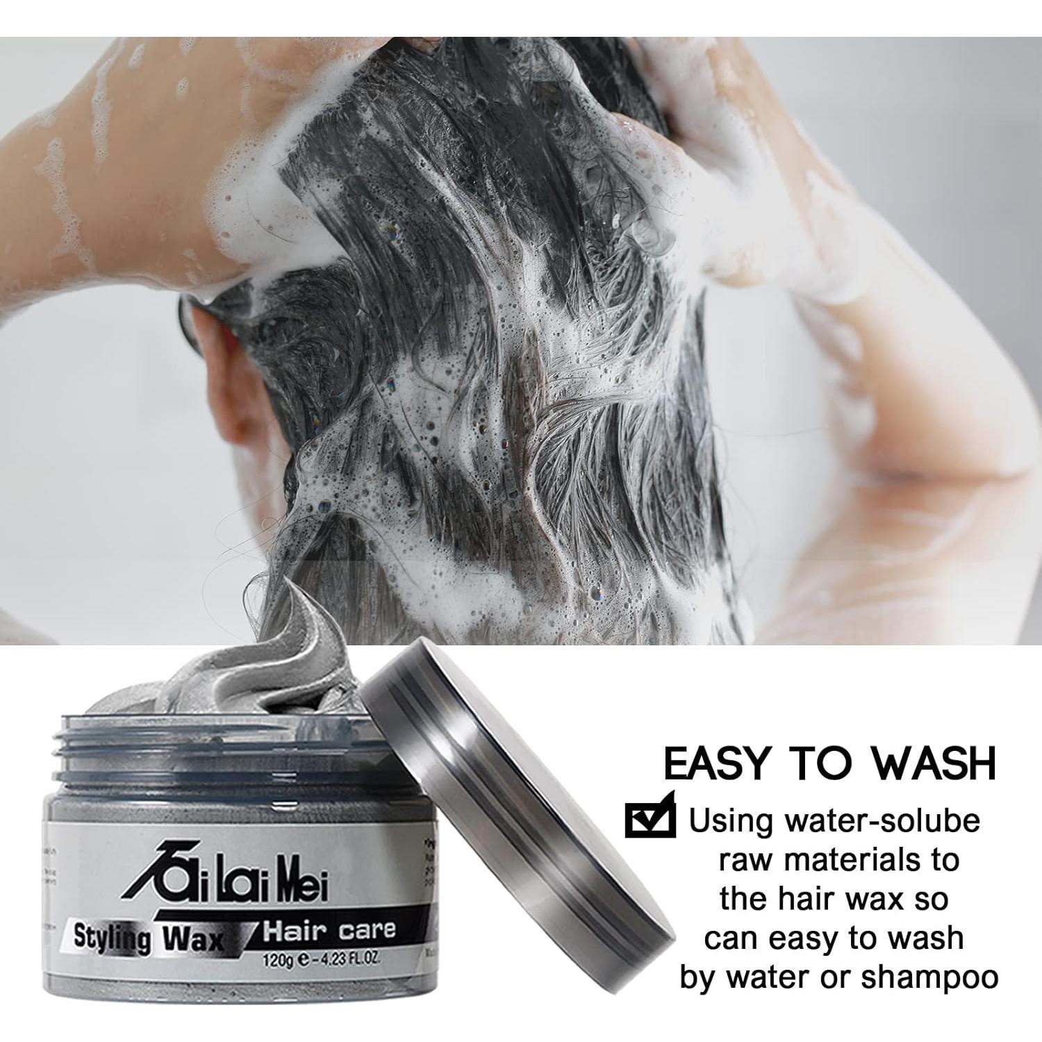 Cera para Cabello Gris Plateado Temporal 120g - TailaiMei