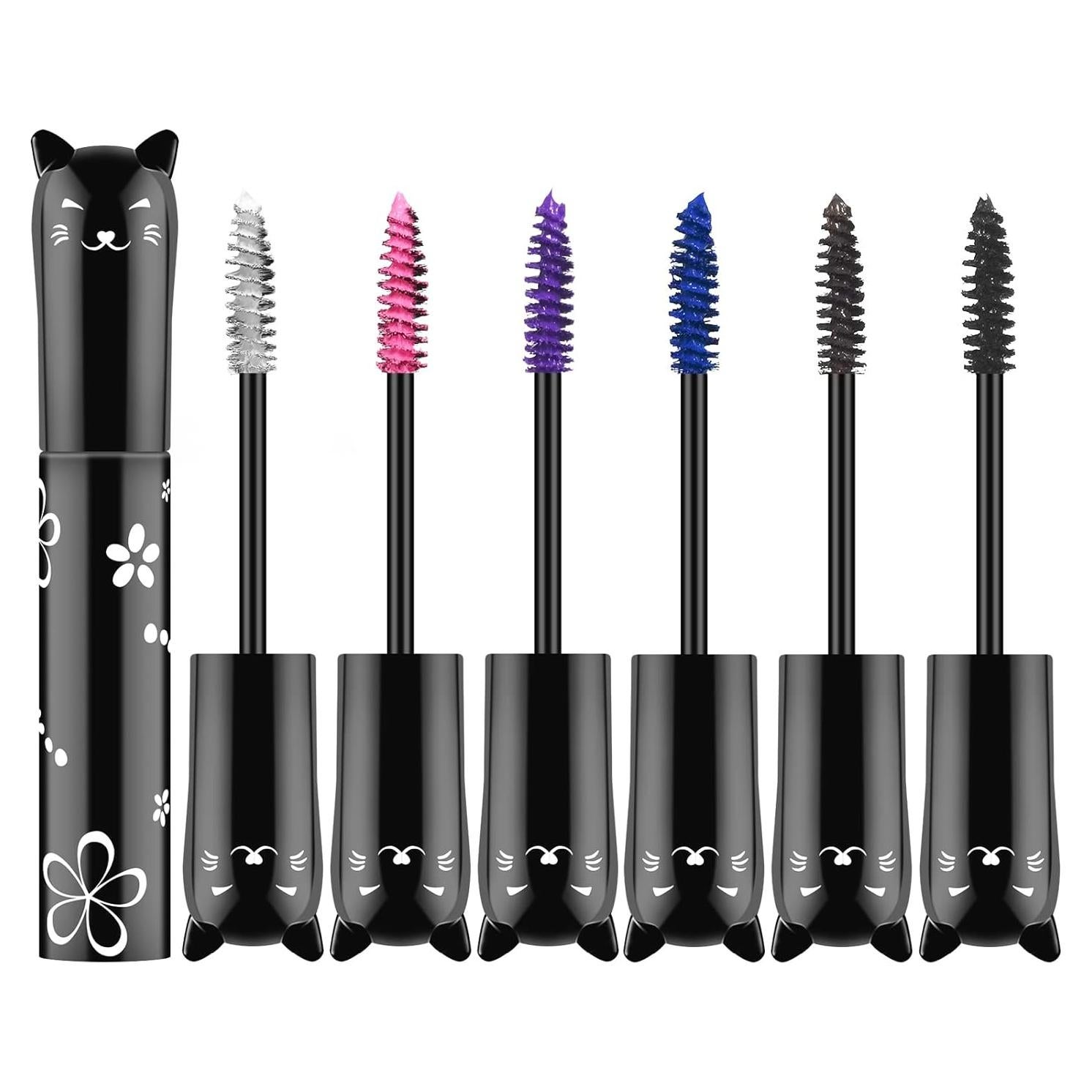 Conjunto de 6 Máscaras de Pestañas Ownest, Resistente al Agua