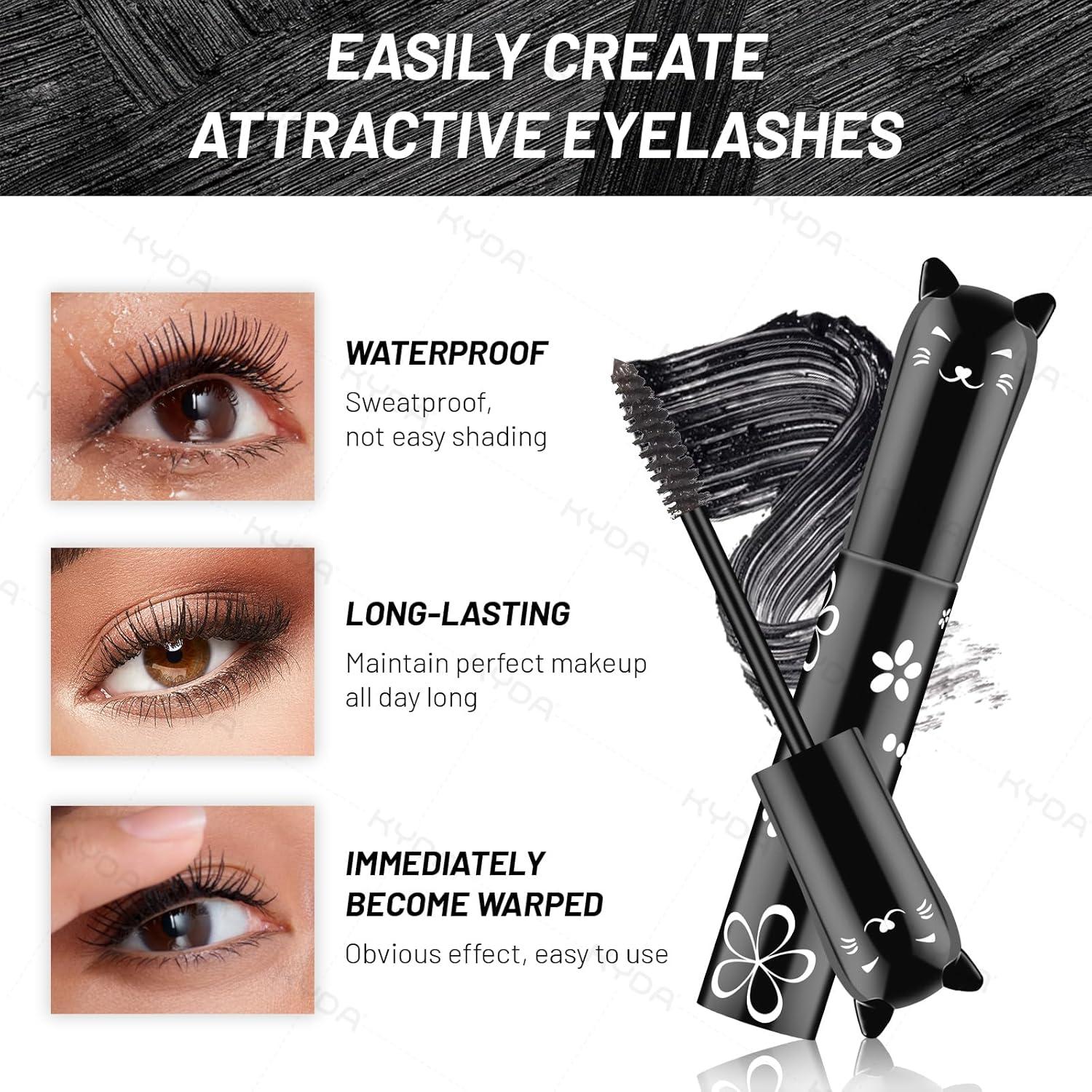 Conjunto de 6 Máscaras de Pestañas Ownest, Resistente al Agua