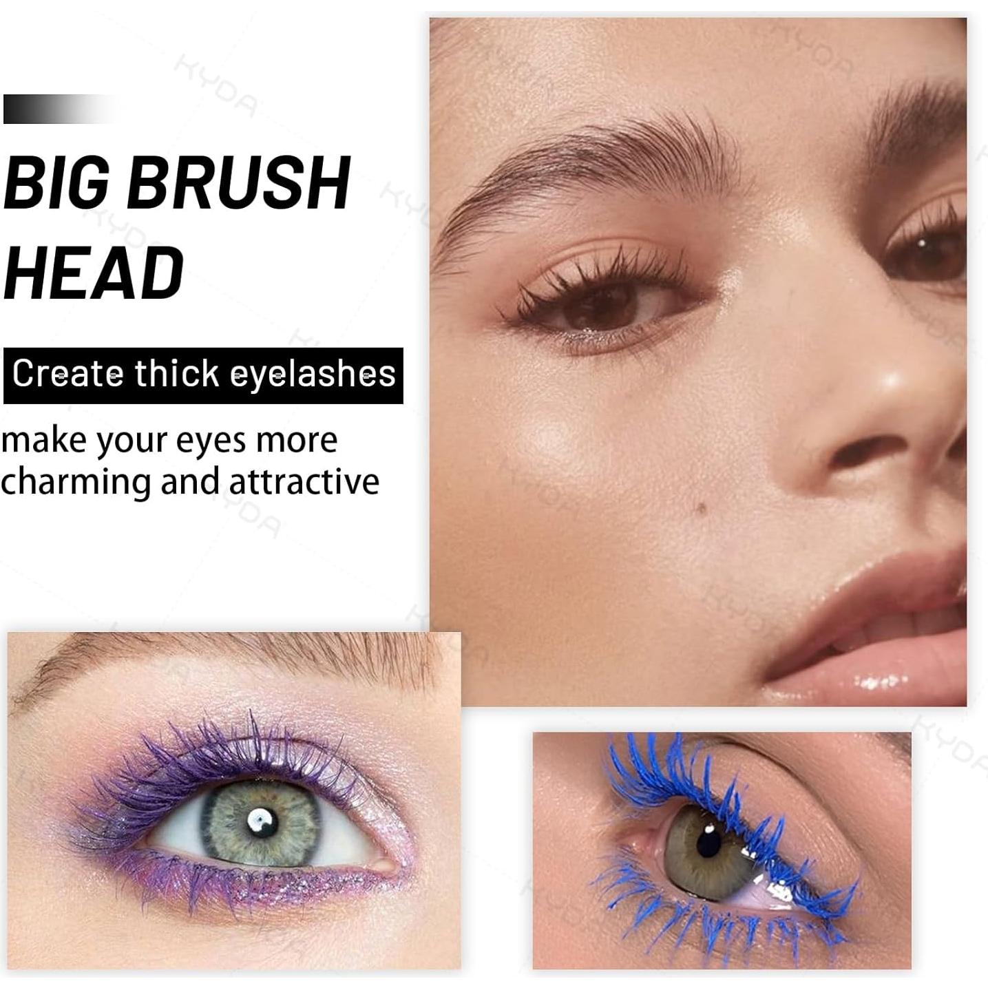 Conjunto de 6 Máscaras de Pestañas Ownest, Resistente al Agua