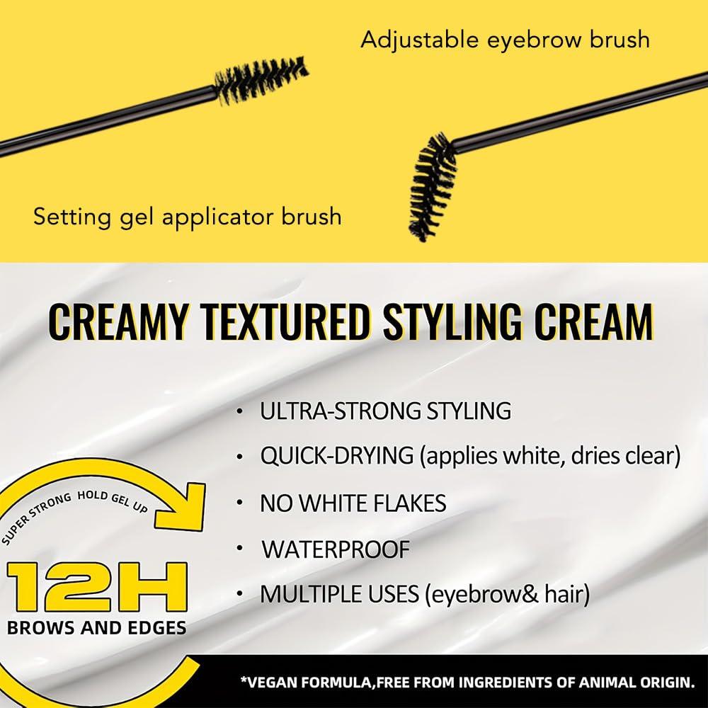 Gel de Laminado de Cejas Transparente Bingbrush 2 Pcs - Impermeable