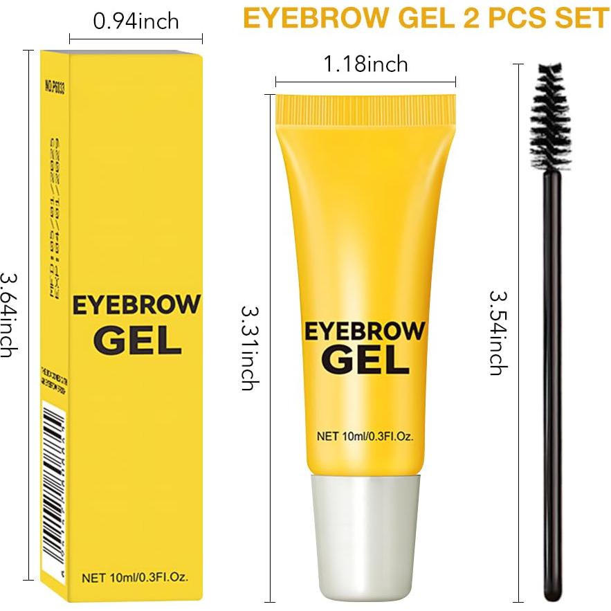 Gel de Laminado de Cejas Transparente Bingbrush 2 Pcs - Impermeable