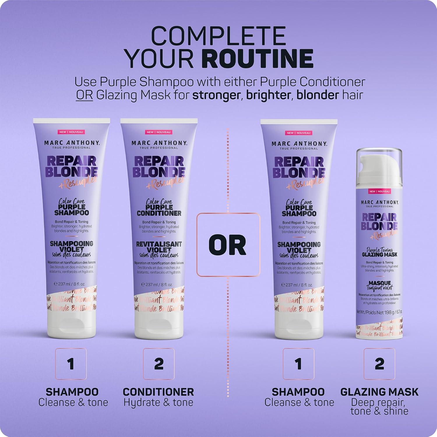 Máscara de Tono Morado Marc Anthony 190g - Cuidado Color Rubios