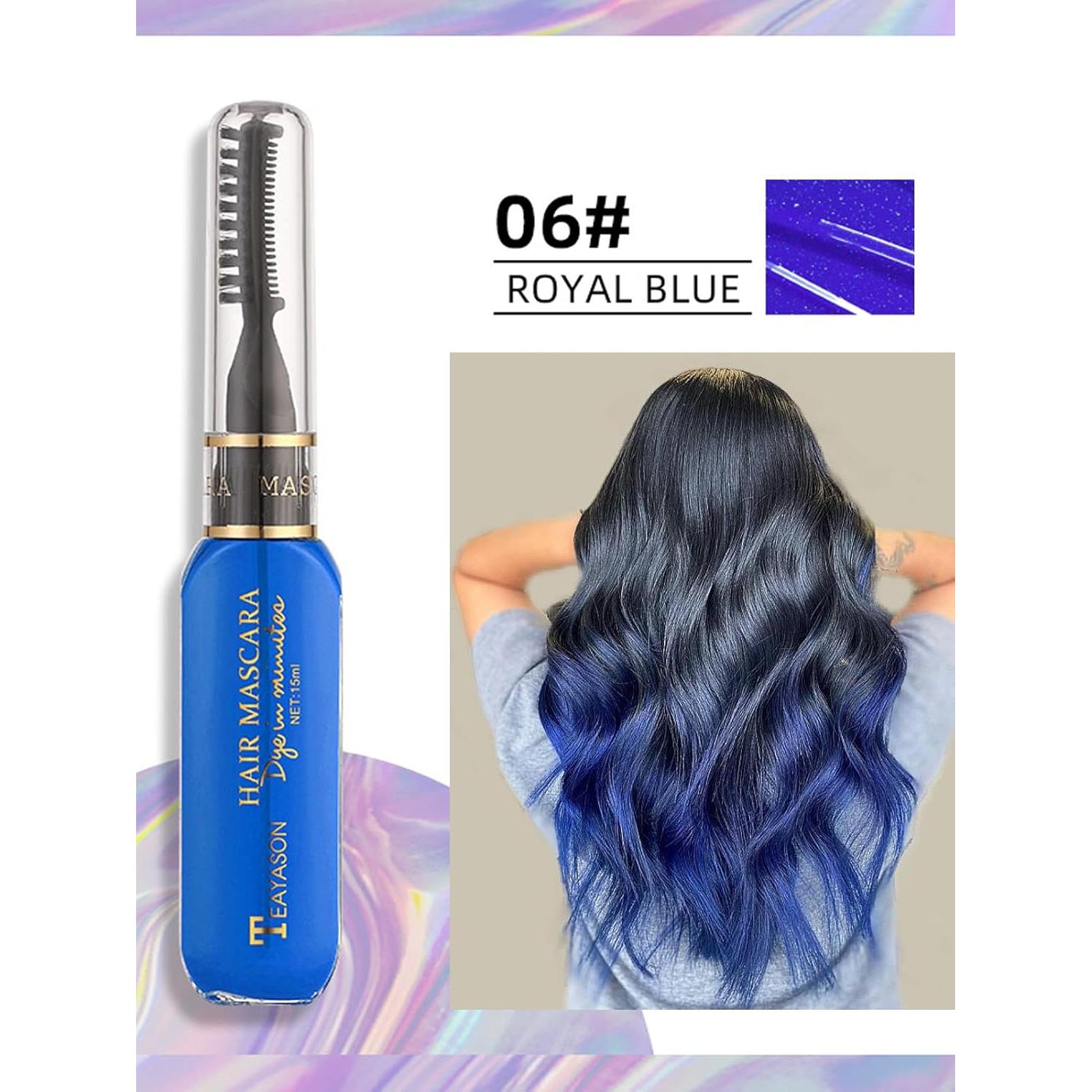 Set de 6 Tizas de Color Arcoíris para Cabello Gorvalin