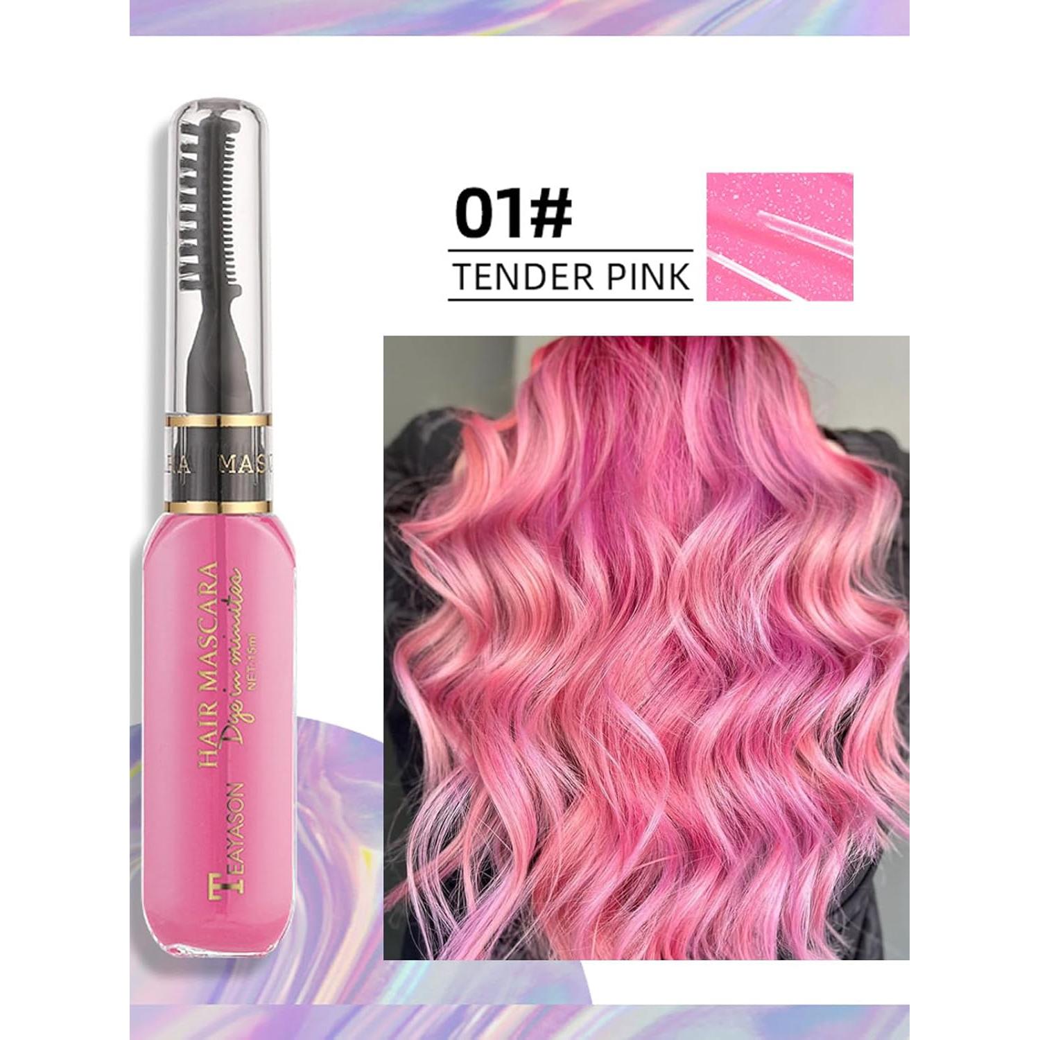 Set de 6 Tizas de Color Arcoíris para Cabello Gorvalin