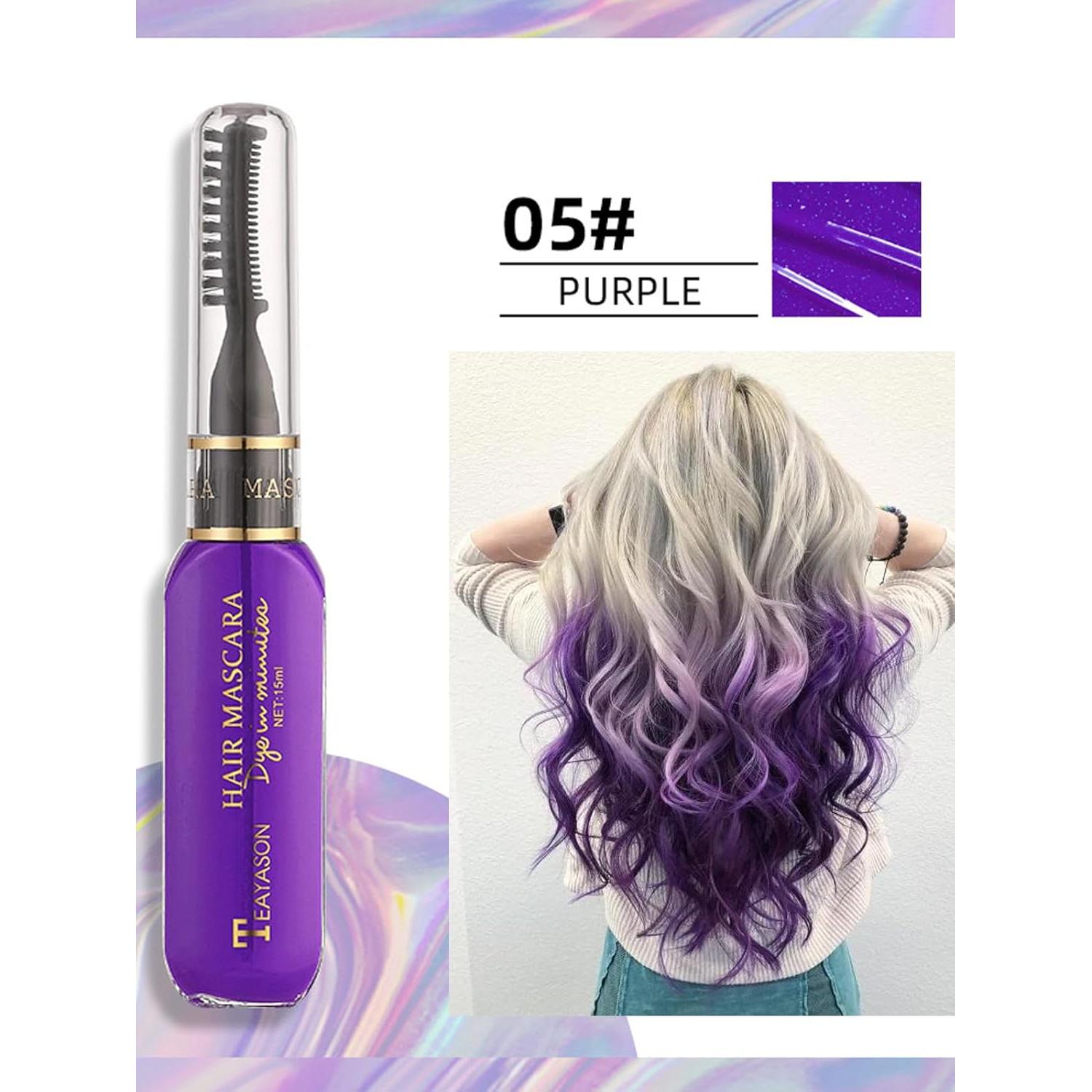 Set de 6 Tizas de Color Arcoíris para Cabello Gorvalin