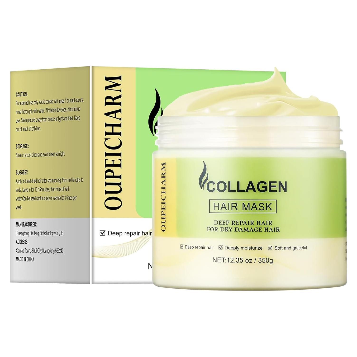 Mascarilla de Colágeno OUPEICHARM 349.5g Hidratante para Cabello