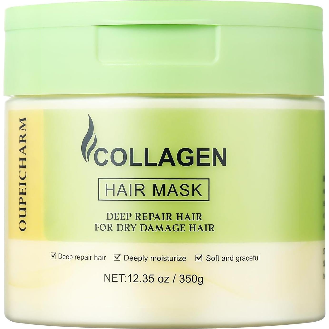 Mascarilla de Colágeno OUPEICHARM 349.5g Hidratante para Cabello