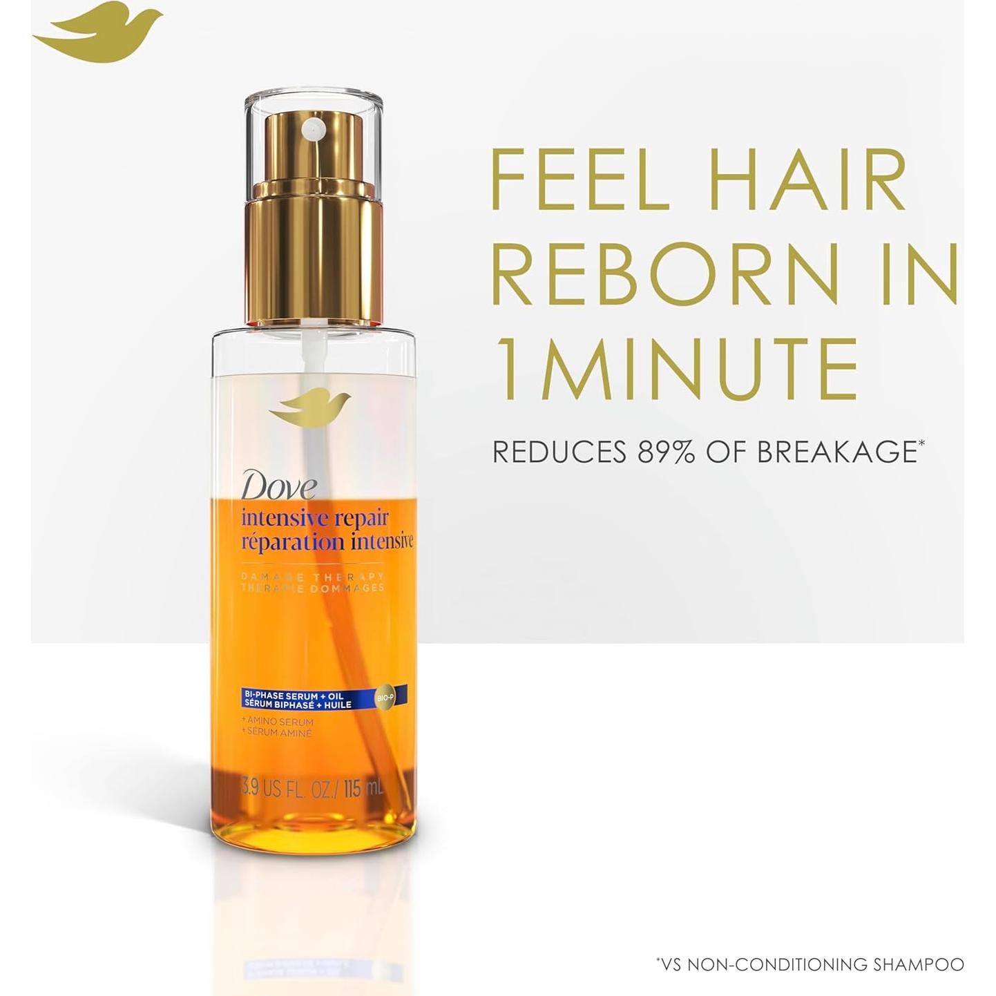 Suero Bi-Fase Dove Reparación Intensiva 110 g - Control Frizz