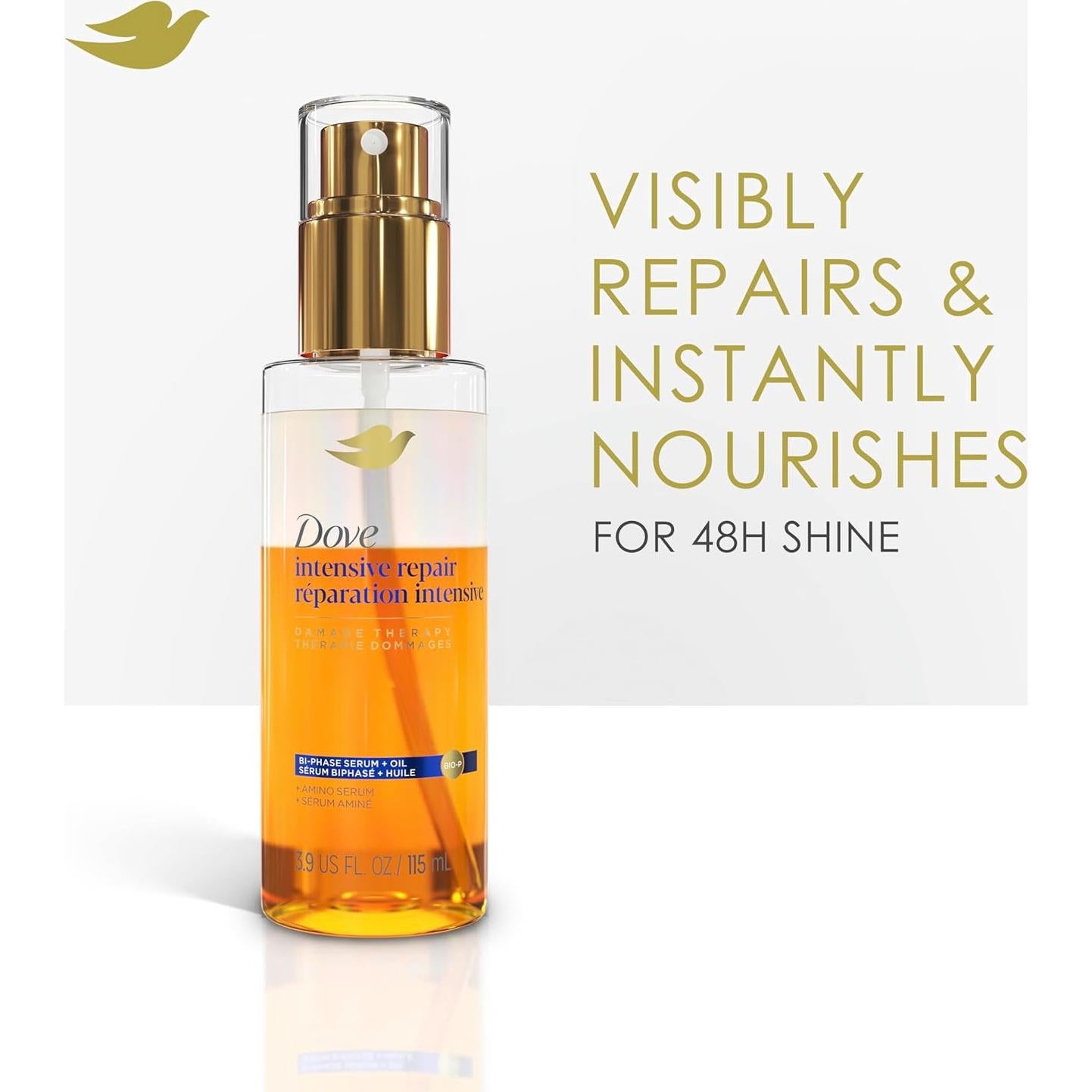 Suero Bi-Fase Dove Reparación Intensiva 110 g - Control Frizz