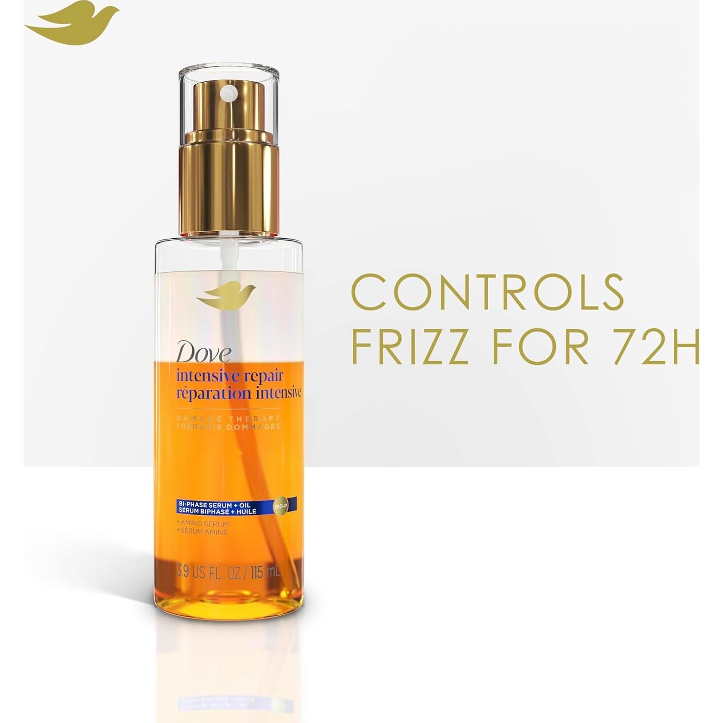 Suero Bi-Fase Dove Reparación Intensiva 110 g - Control Frizz